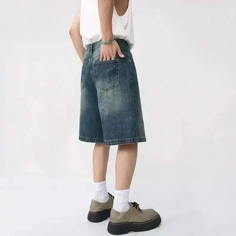 Japanese Brand Wide Leg Denim Shorts Size US 32 / EU 48 - 3 Thumbnail