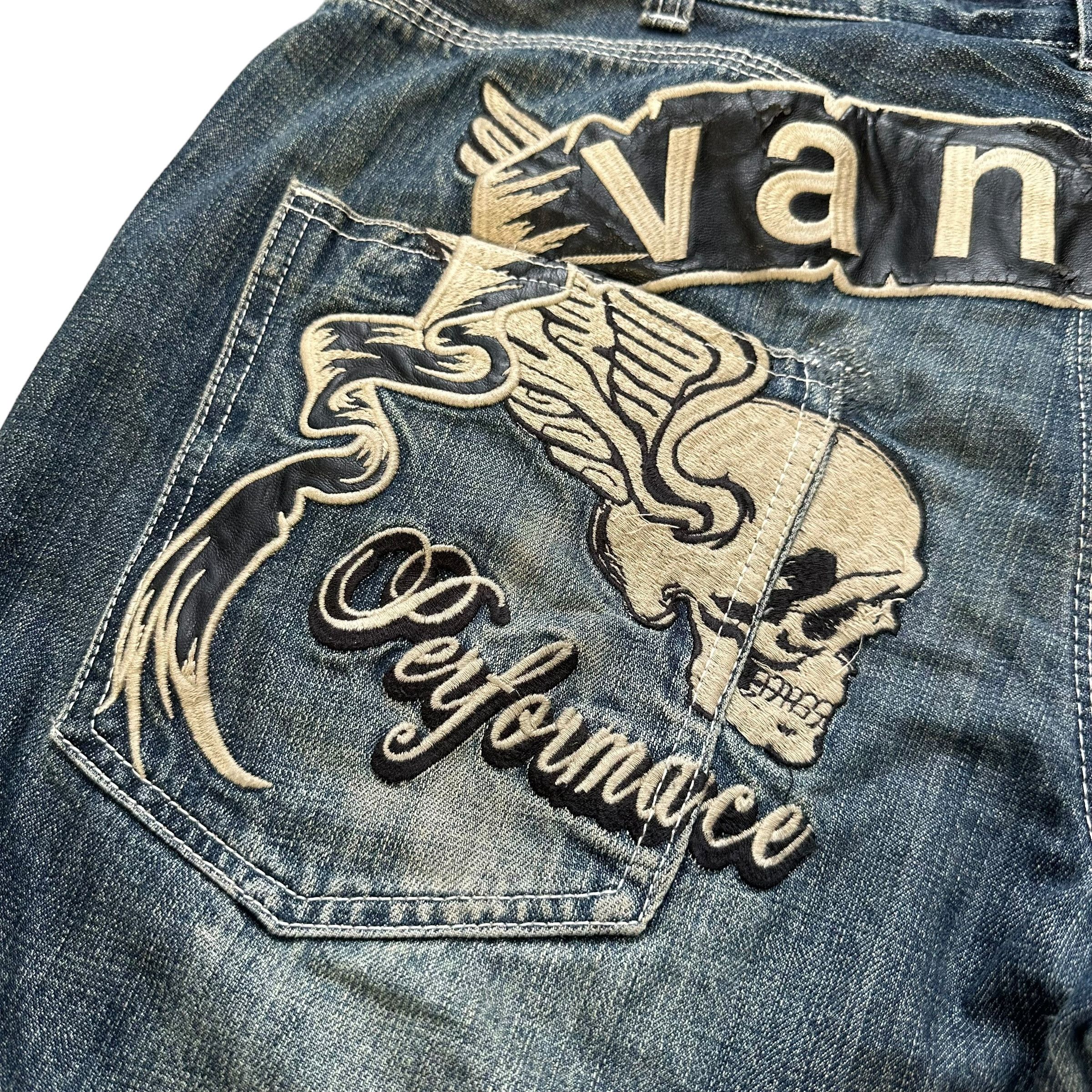 Vanson Leathers Vanson Leathers Embroidered Big Logo Denim Pant #A33-0742 Size US 36 / EU 52 - 5 Thumbnail