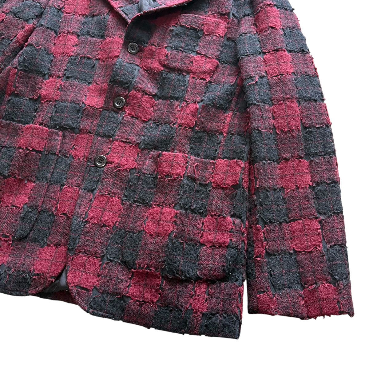 Takeo Kikuchi ARCHIVED DESIGNED TAKEO KIKUCHI Pacthed & Distressed Blazer Size 40R - 4 Thumbnail