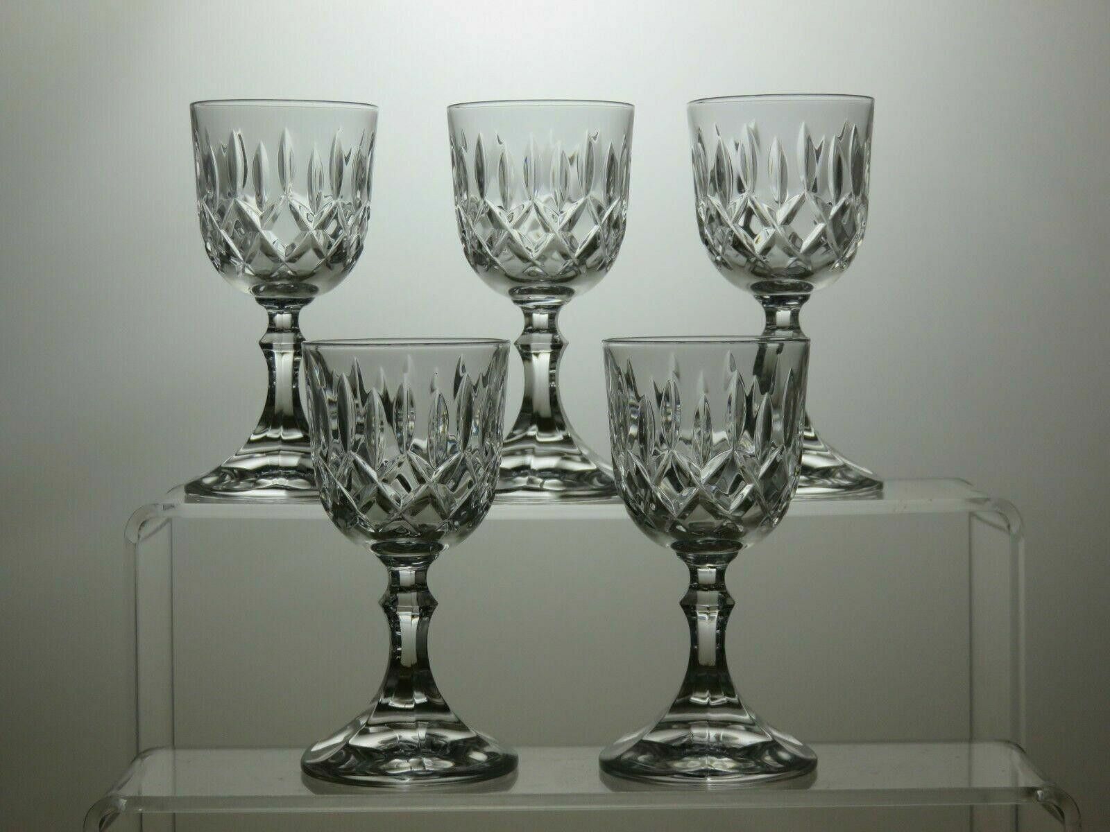 The Unbranded Brand Lead Crystal Cut Glass Liqueur Set Of 5 Glasses 4" Size ONE SIZE - 3 Thumbnail