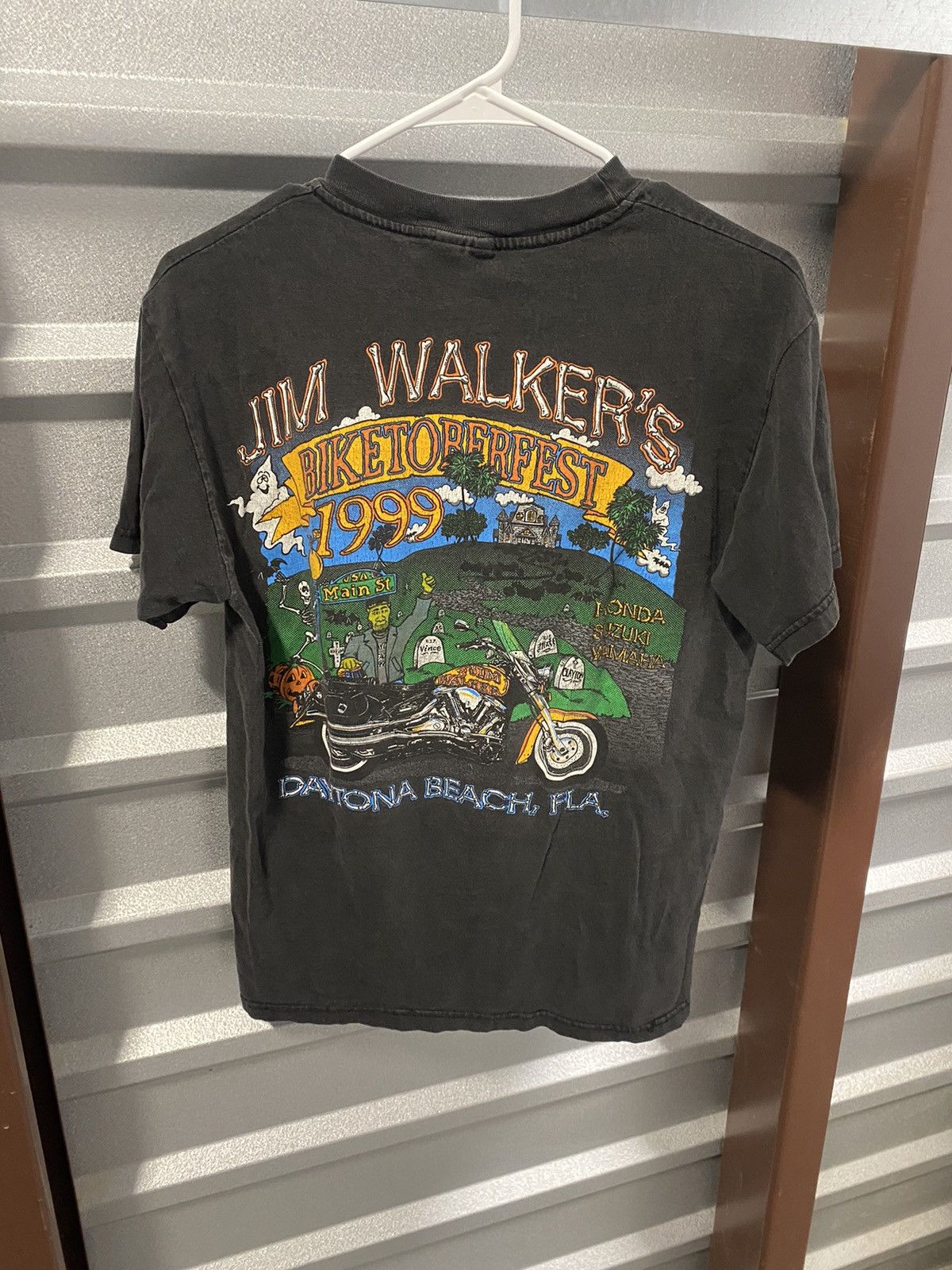 Vintage 1999 Halloween Biker Shirt Size US M / EU 48-50 / 2 - 1 Thumbnail