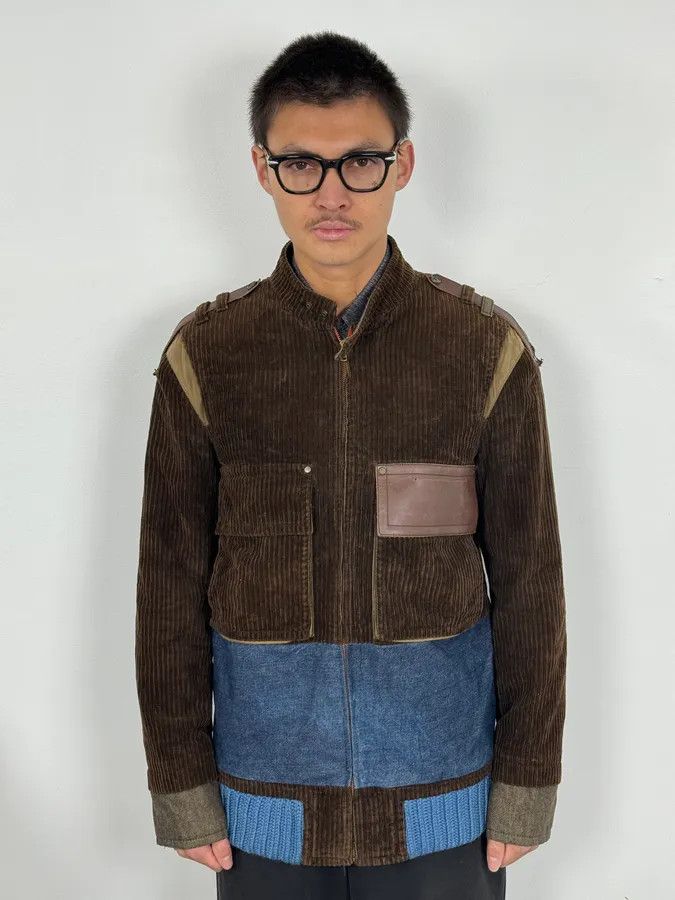 Dsquared2 AW2002 Dsquared2 Brown Velvet Blue Jacket Size US M / EU 48-50 / 2 - 2 Thumbnail