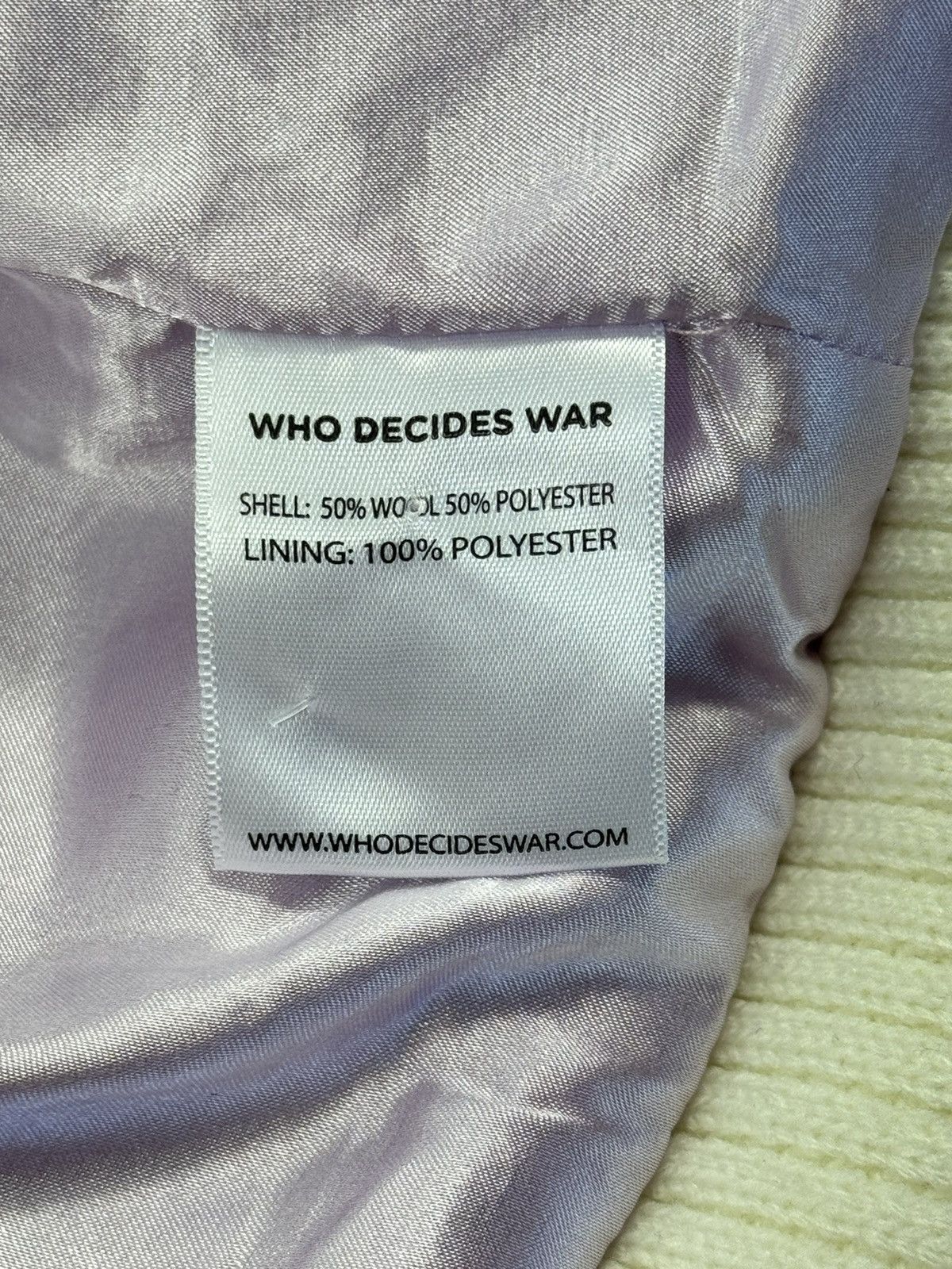 Who Decides War LOGO PATCH WORK LEATHER SLEEVE JACKET Size US L / EU 52-54 / 3 - 8 Thumbnail