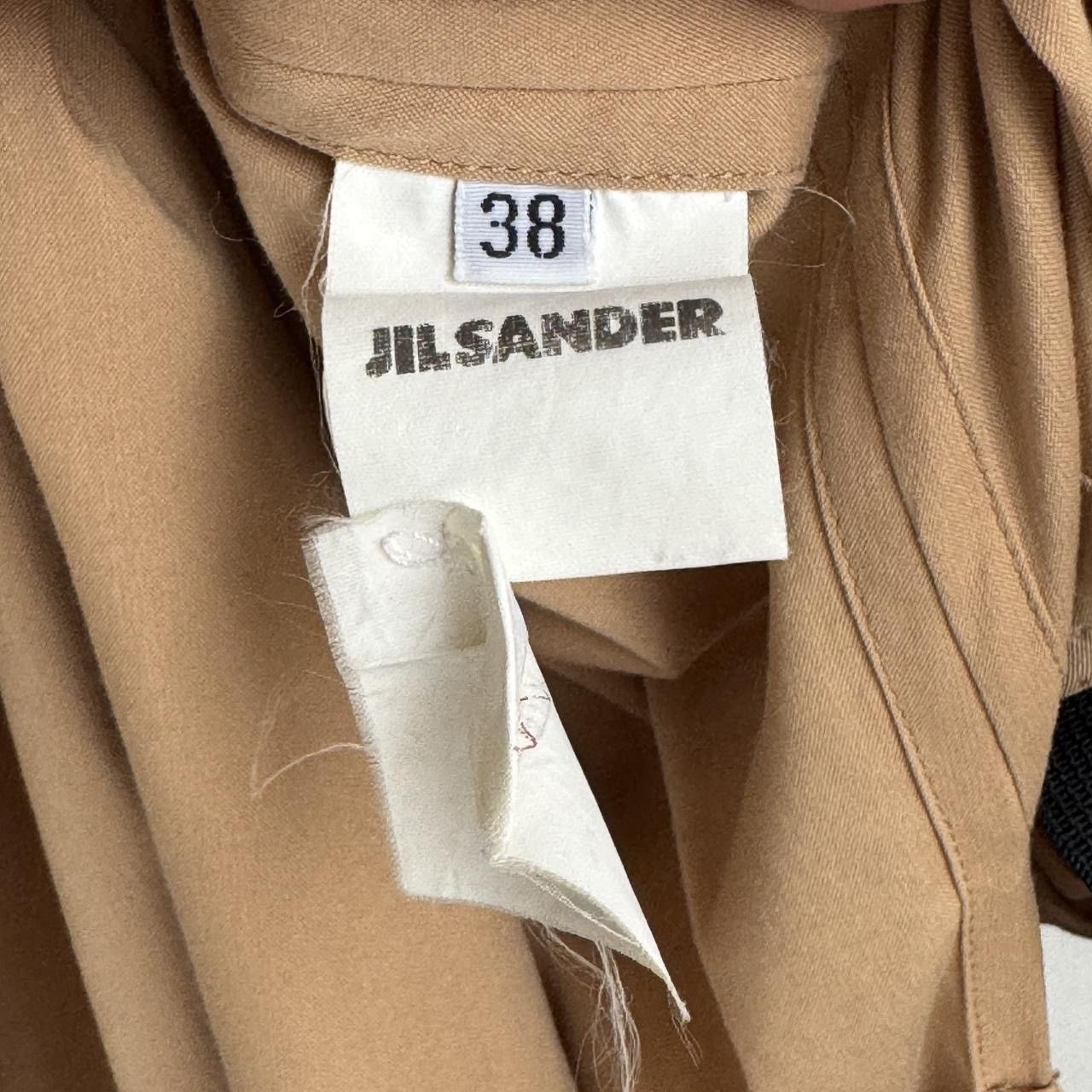Jil Sander JIL SANDER VINTAGE tan dress with black belt. Size M / US 6-8 / IT 42-44 - 5 Thumbnail