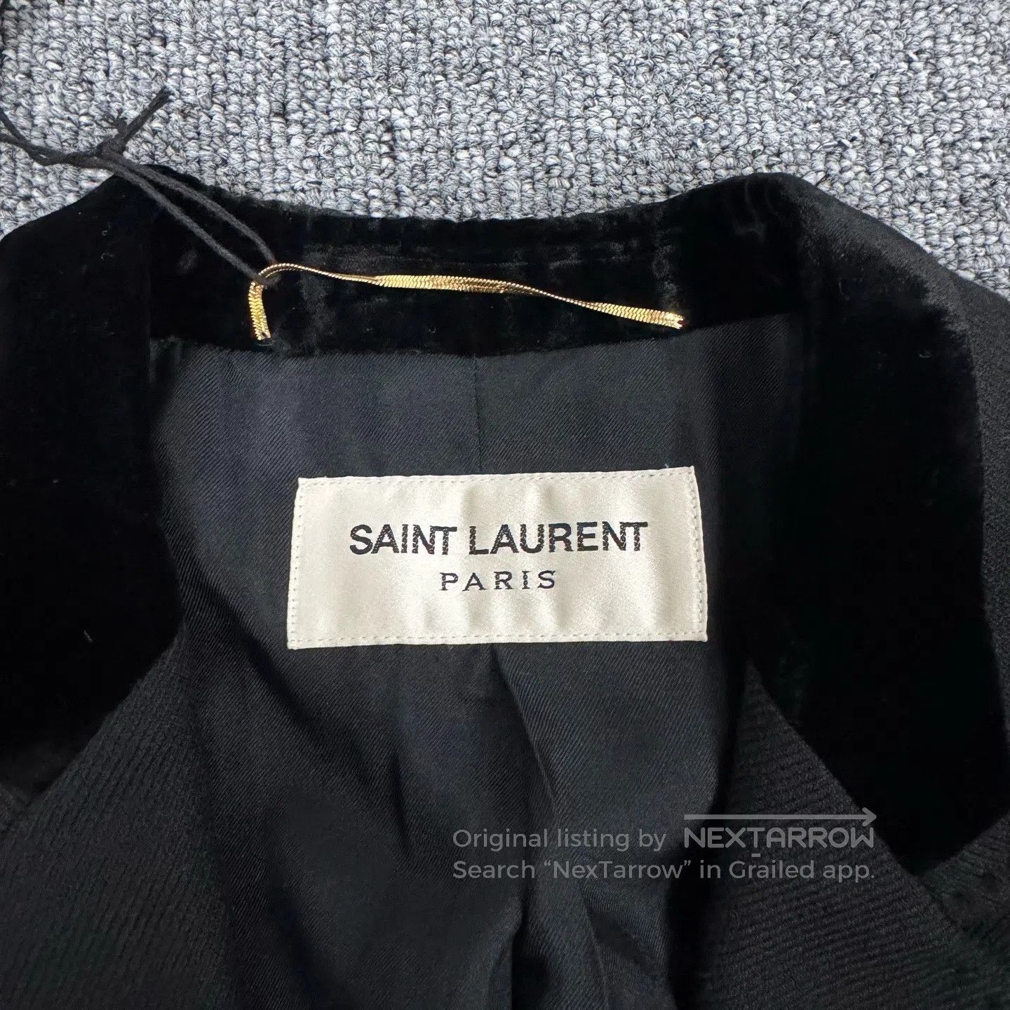 Saint Laurent Paris Saint Laurent Paris Medium-to-long length velvet-collar su Size M / US 6-8 / IT 42-44 - 6 Thumbnail