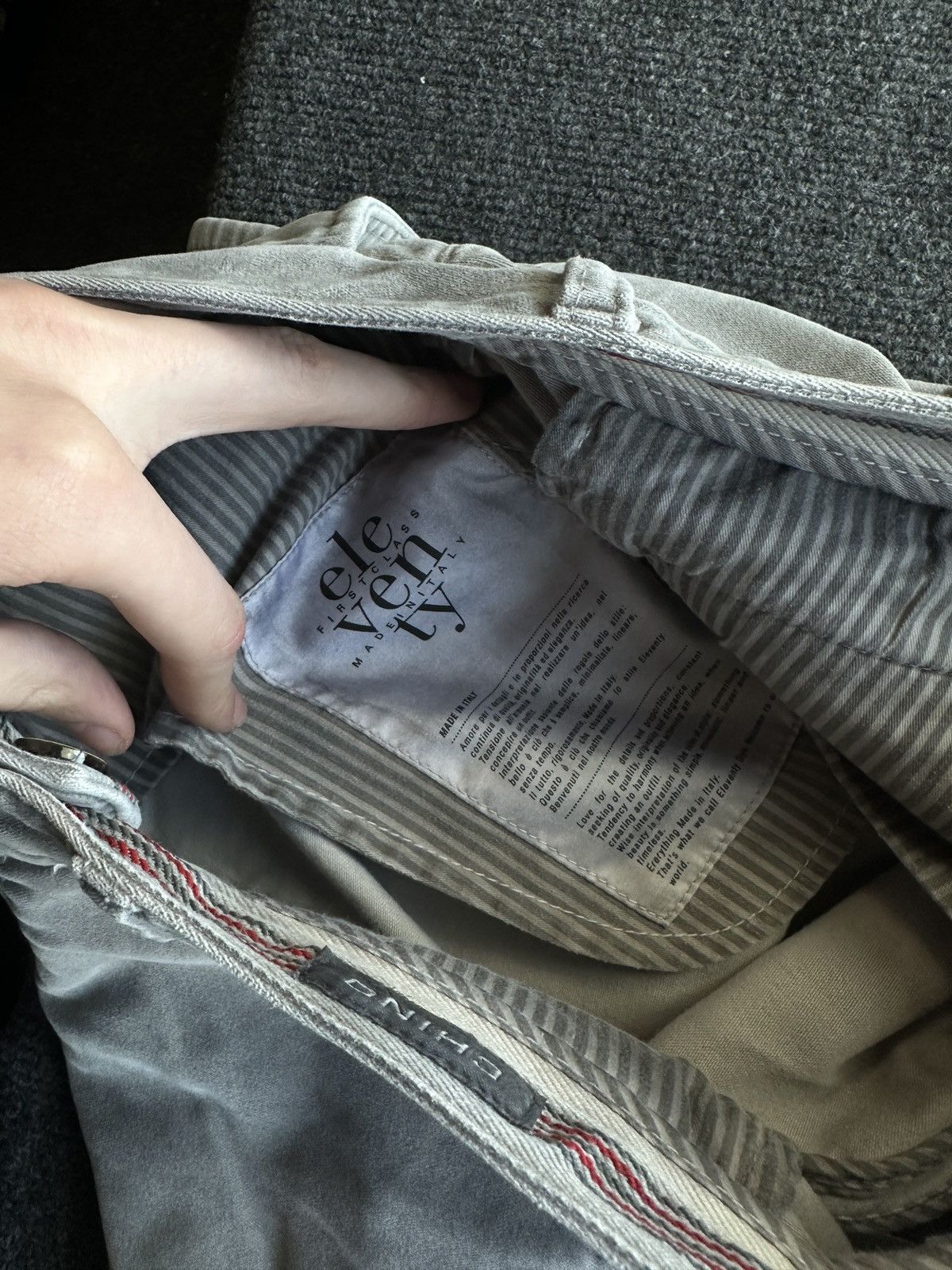 Eleventy 🚨 ELEVENTY GRAY MEN UNISEX PANTS SOFT LUXURY OLD MONEY Size US 29 - 13 Thumbnail