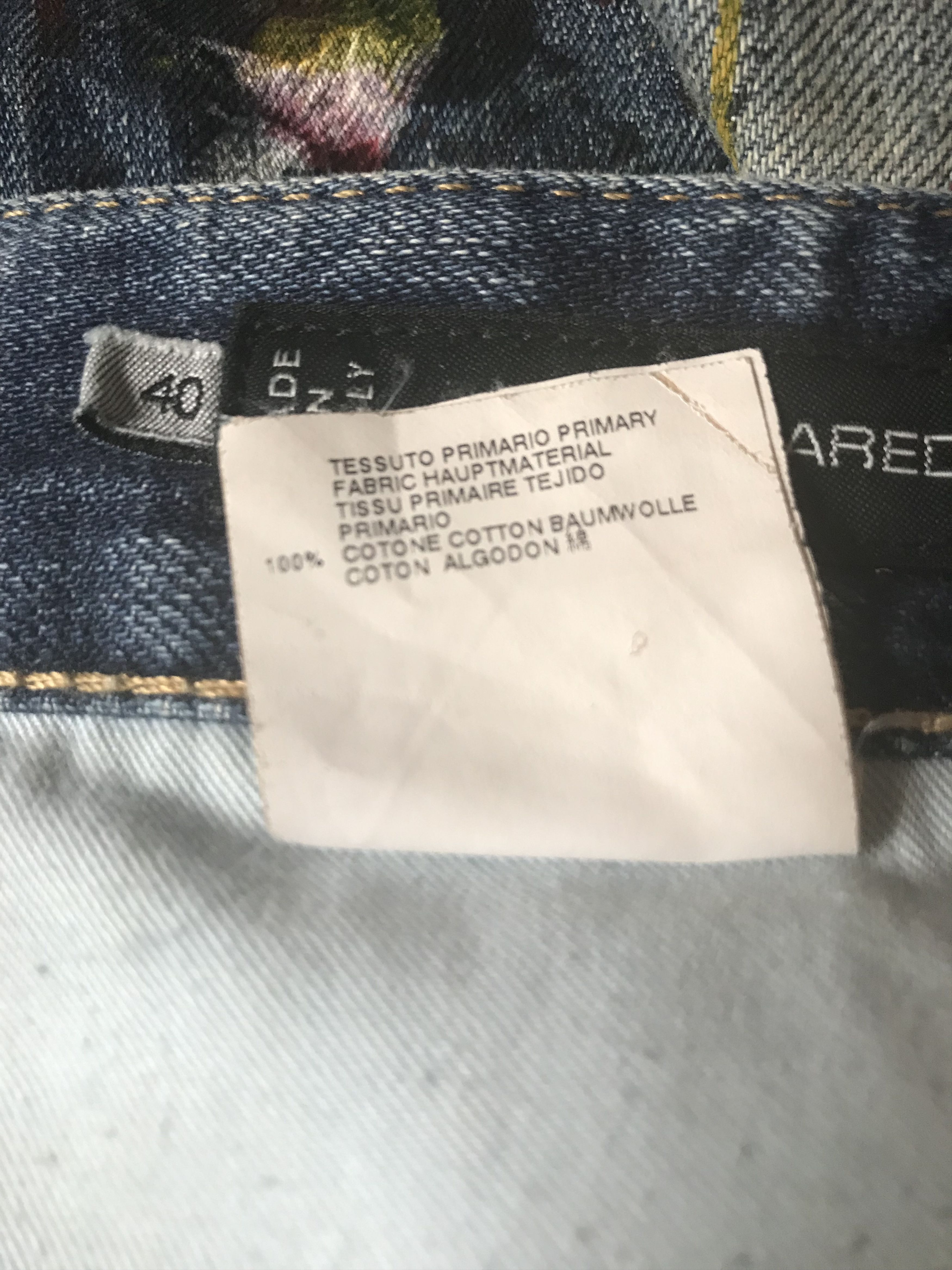 Dsquared2 Dsquared2 FW10 paint splatter 3/4 jeans, size 40, Y2K Size 27" / US 4 / IT 40 - 8 Thumbnail