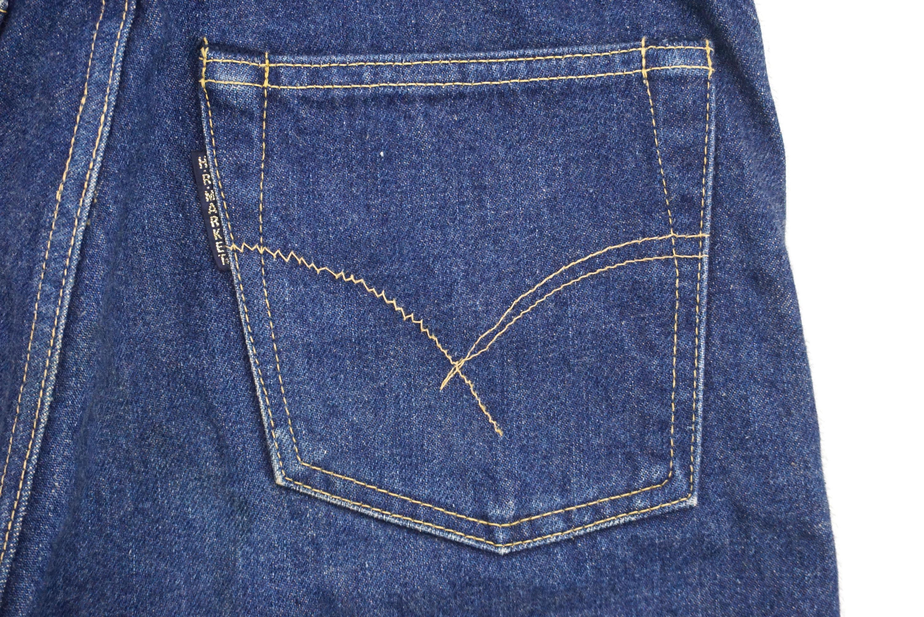 HOLLYWOOD RANCH MARKET HRM Hand Made Selvedge Jeans W26xL28 Blue Blue Ankle Denim Size 26" / US 2 / IT 38 - 13 Thumbnail