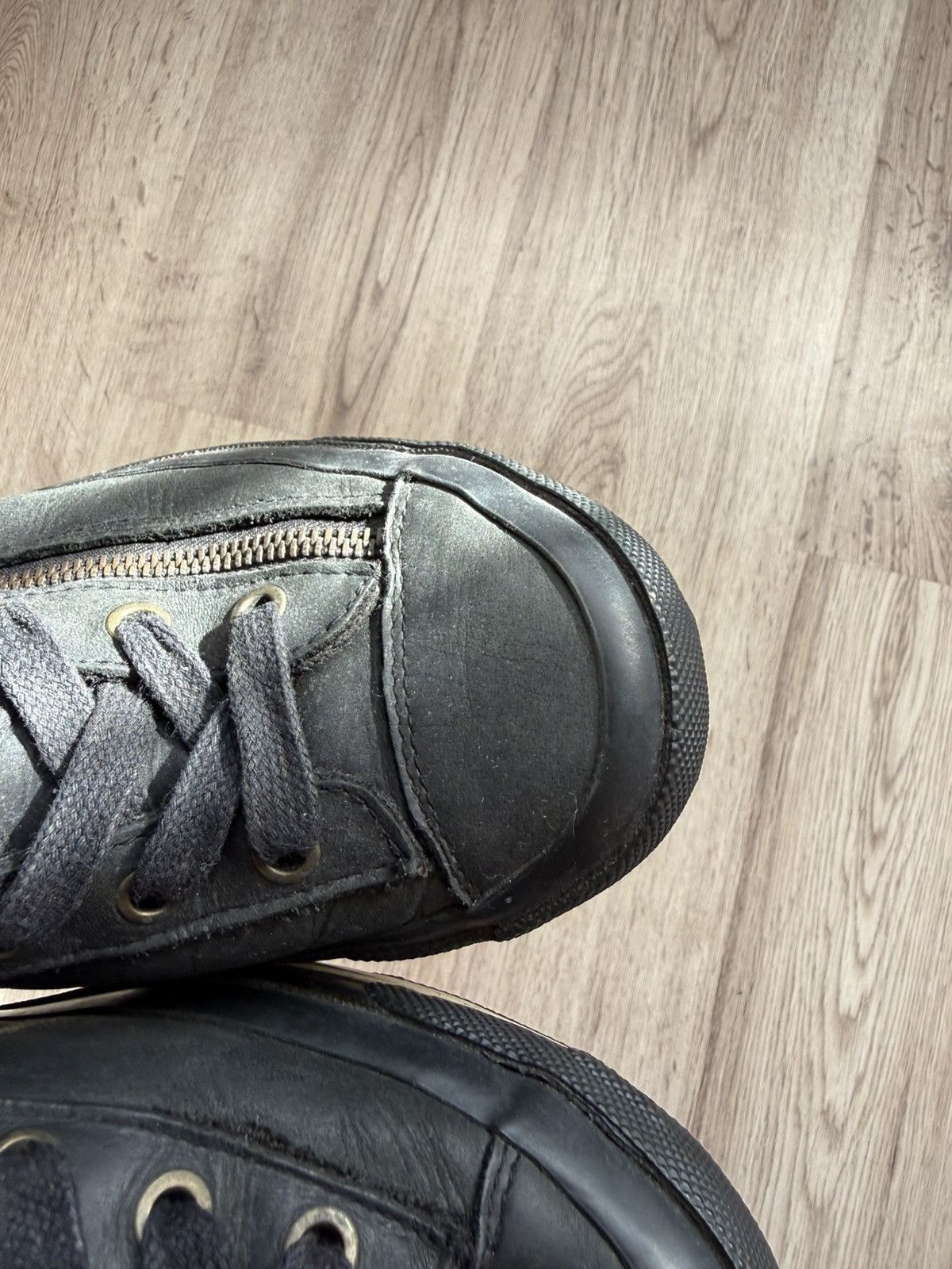 Diesel Diesel Expo Zip Leather Boots US 7.5 Black Side Zip Size US 7.5 / EU 40-41 - 4 Thumbnail
