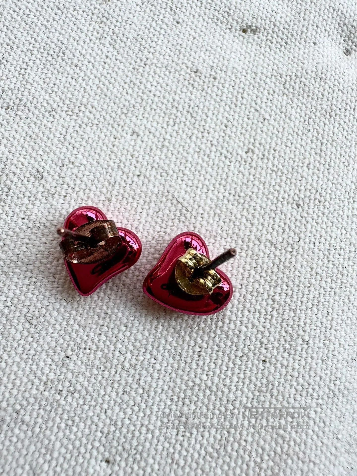 Vivienne Westwood Vivienne Westwood Pink Saturn Heart Earrings. Size ONE SIZE - 3 Thumbnail