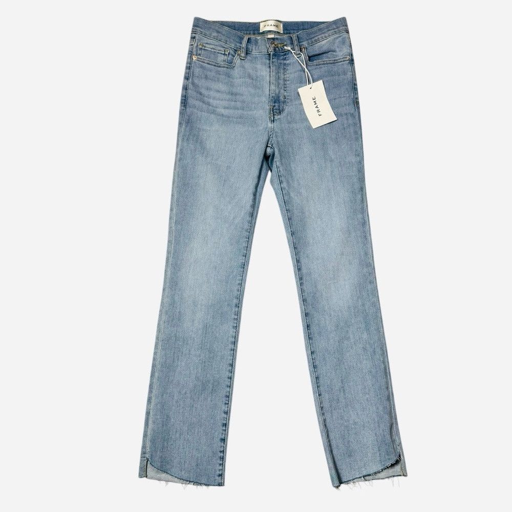 Frame NWT New $198 FRAME High Waist Step Hem Straight Leg Wilson Size 26" / US 2 / IT 38 - 2 Thumbnail