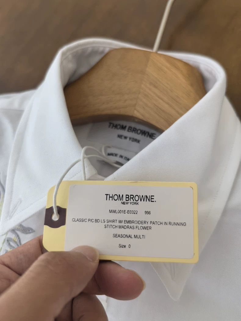 Thom Browne Thom Browne size0 Floral embroidered shirt Size US XS / EU 42 / 0 - 3 Thumbnail