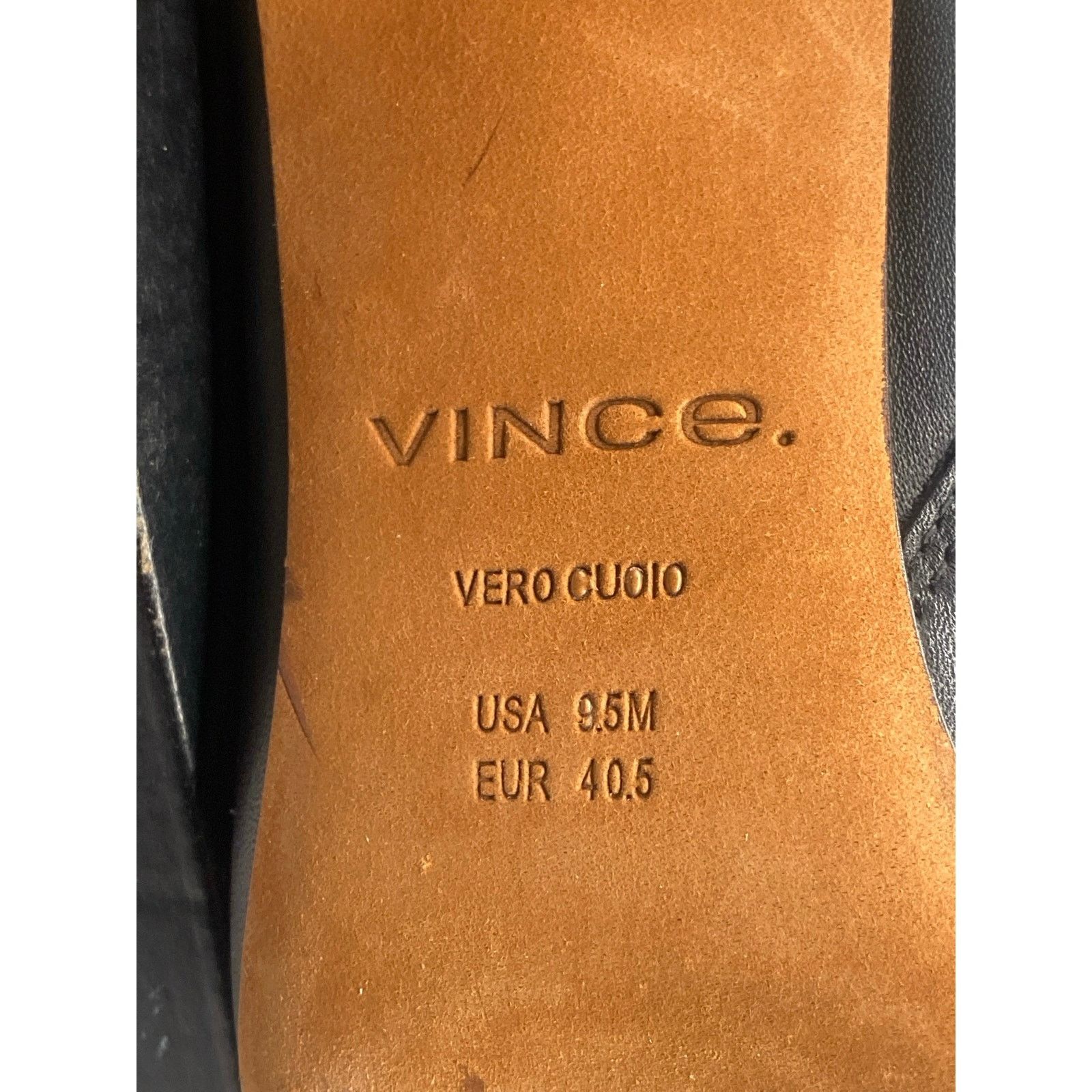 Vince Vince Womens Terri Ankle Boot Black Leather USA 9.5 Size US 9.5 / IT 39.5 - 8 Thumbnail