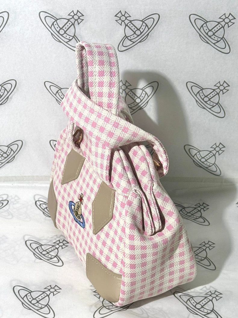 Vivienne Westwood Vivienne Westwood size os Pink checkered bowling bag Size ONE SIZE - 3 Thumbnail