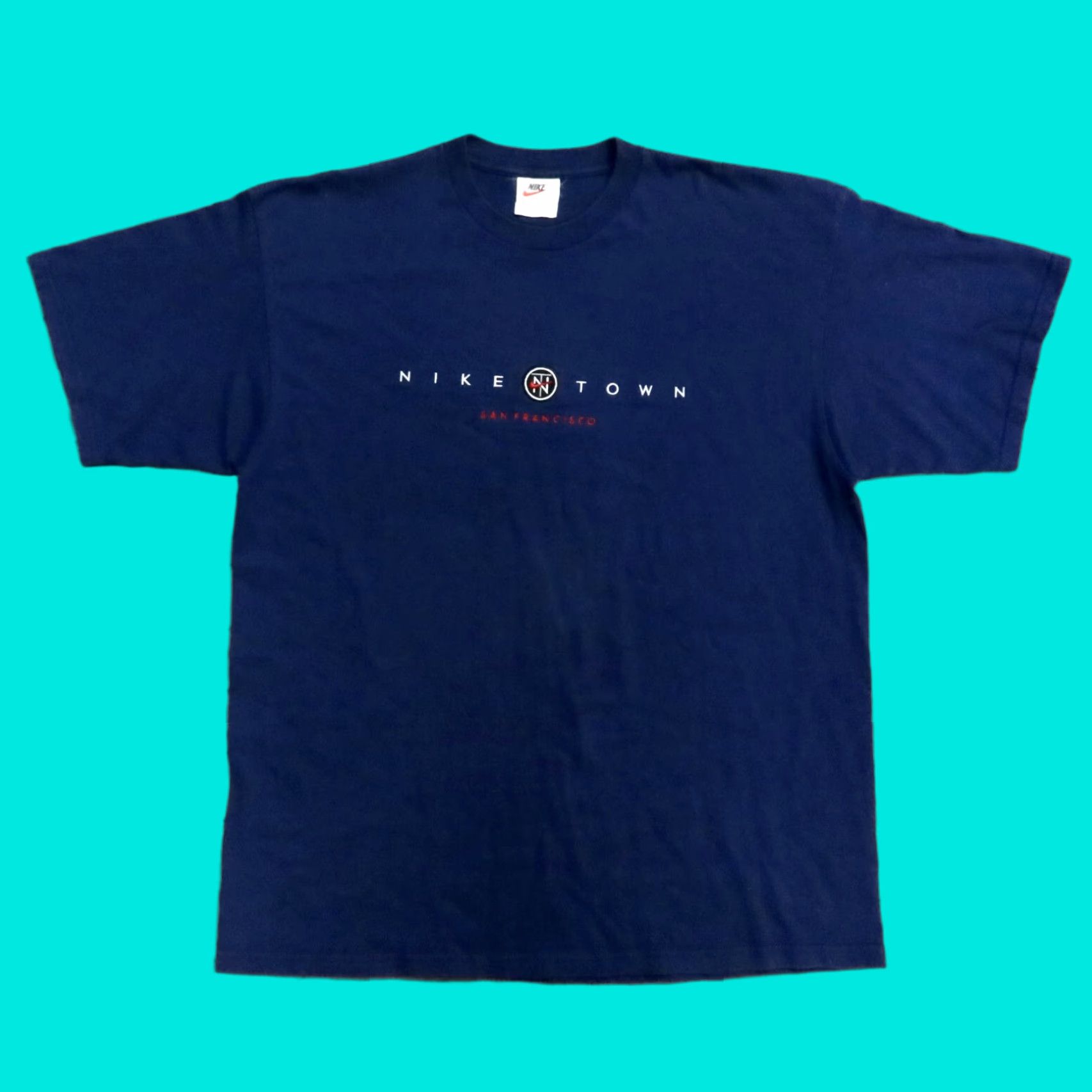 Nike Vintage Nike Town San Francisco Shirt XL Navy Mens Size US XL / EU 56 / 4 - 1 Thumbnail