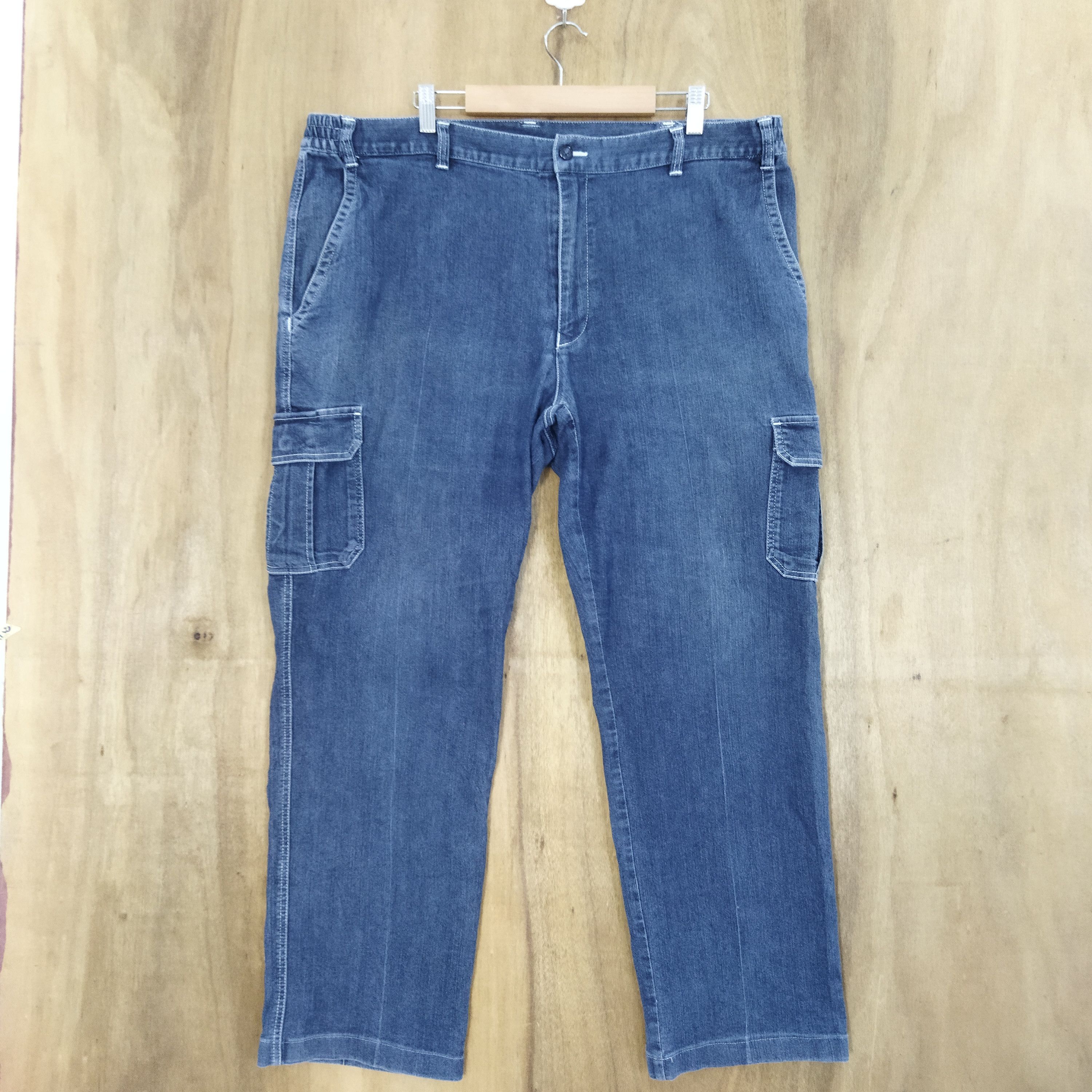 Japanese Brand JAPANESE BRAND BLUE CARGO PANTS Size US 38 / EU 54 - 1 Thumbnail