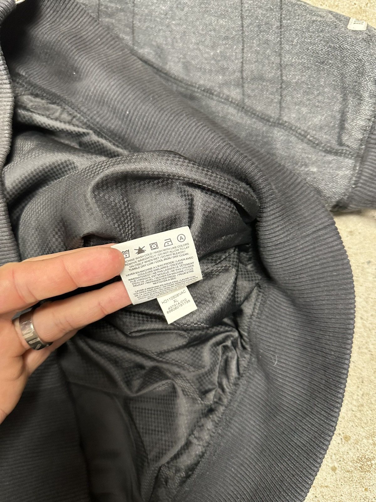 Jordan Brand × Nike × Vintage Vintage Y2K Air Jordan 23 Grey Bomber Jacket Size US XL / EU 56 / 4 - 9 Thumbnail