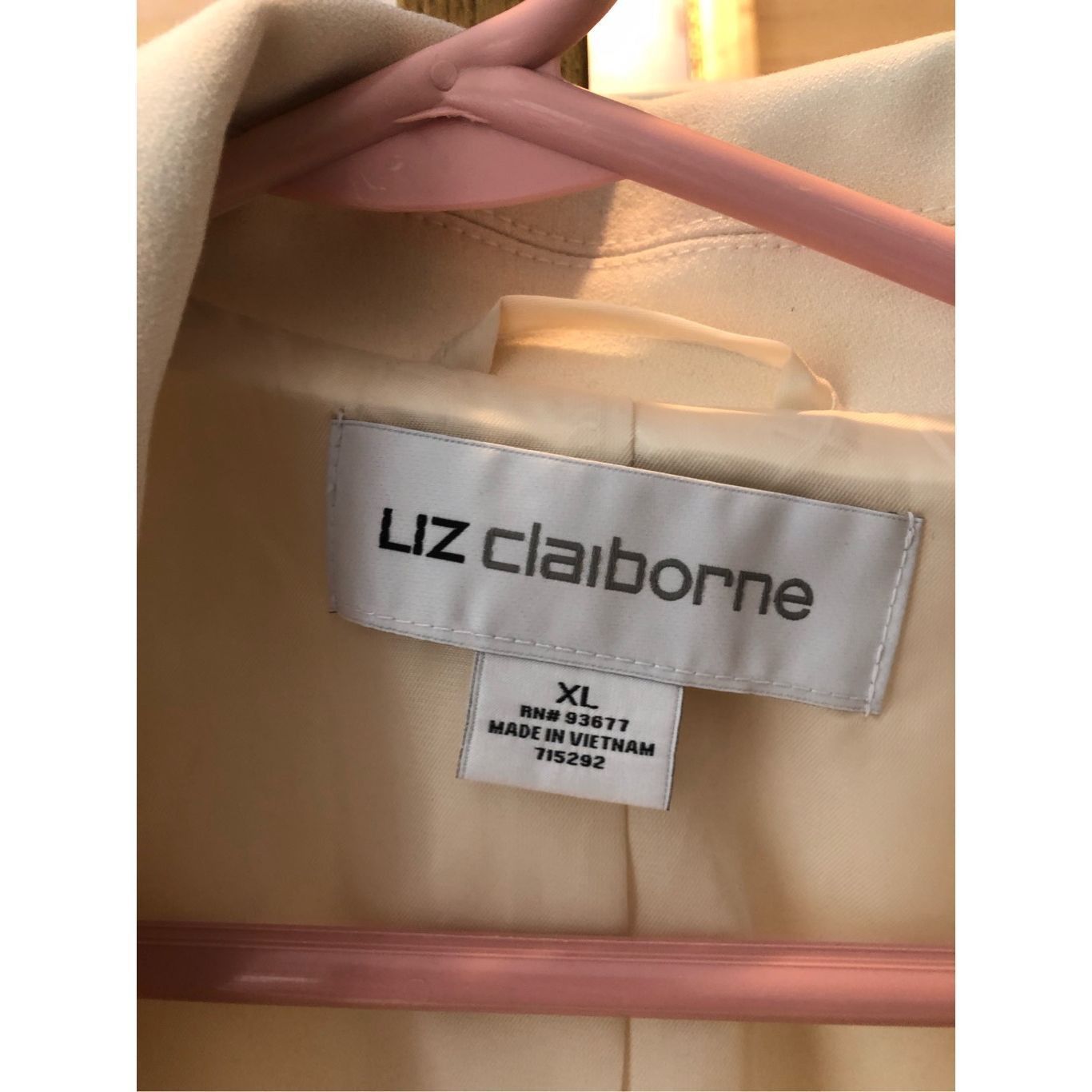 Liz Claiborne Liz Claiborne Women’s White Elegant Button Up Blazer Style C Size XL / US 12-14 / IT 48-50 - 5 Thumbnail