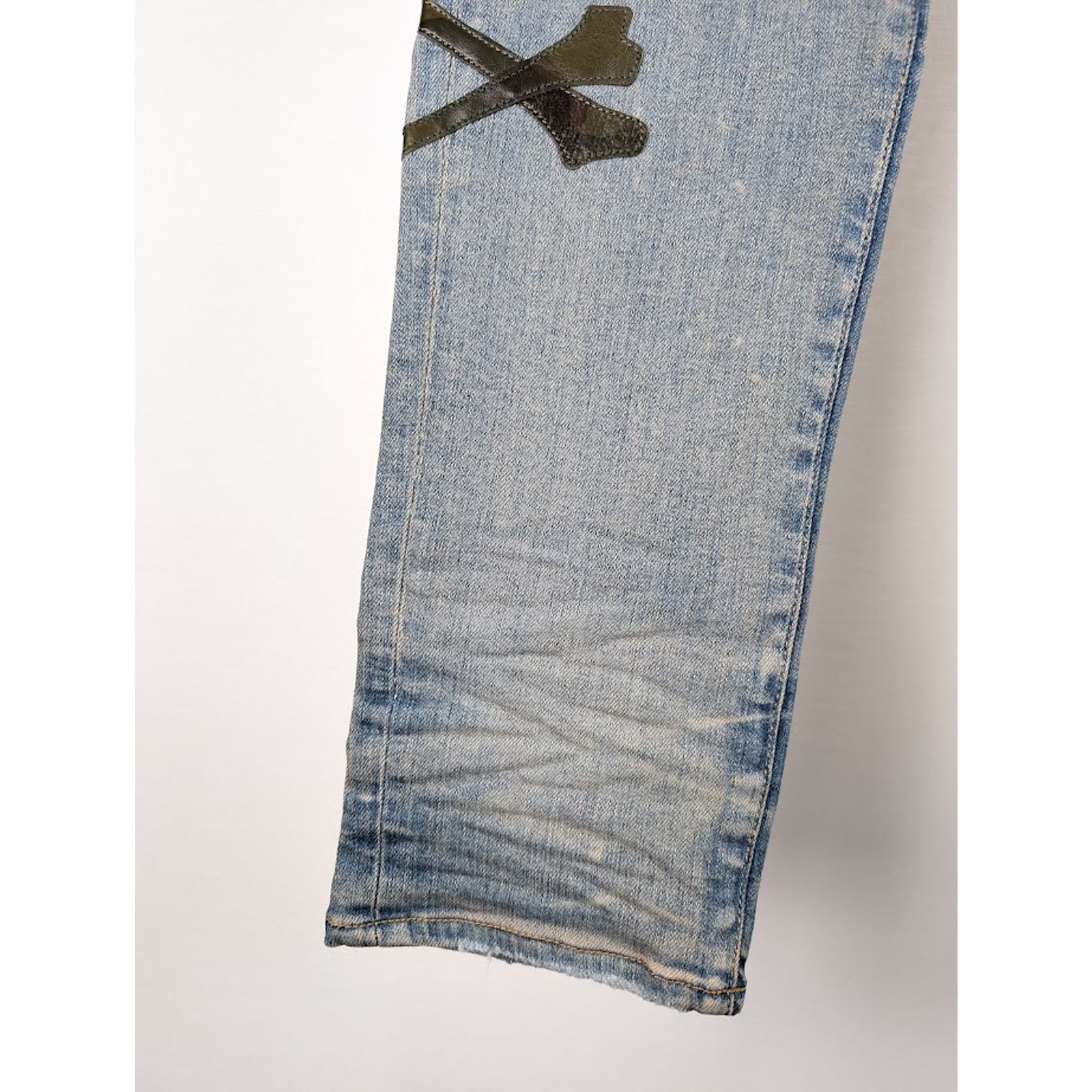Amiri o1rshd1 Camo Bones Jeans in Clay Indigo Size US 29 - 5 Thumbnail