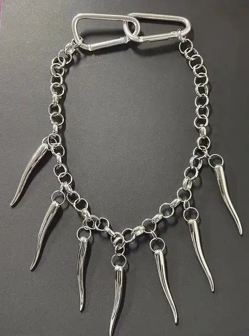 Jewelry Kasuga x Konno Retro punk gothic pendant carabiner necklace Size ONE SIZE - 5 Thumbnail