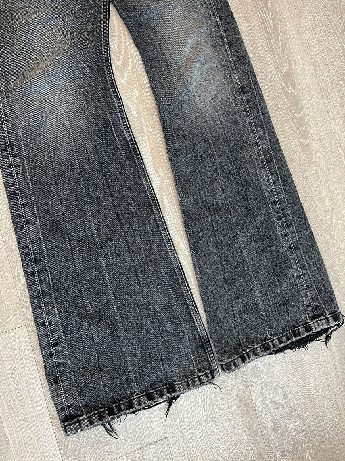 Balenciaga FW22 Lost Tape Grey Flared Denim Size US 32 / EU 48 - 3 Thumbnail
