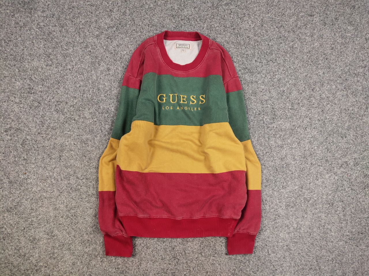 Vintage Guess x Asap Rocky Los Angeles Crew Multicolor Sweatshirts ...