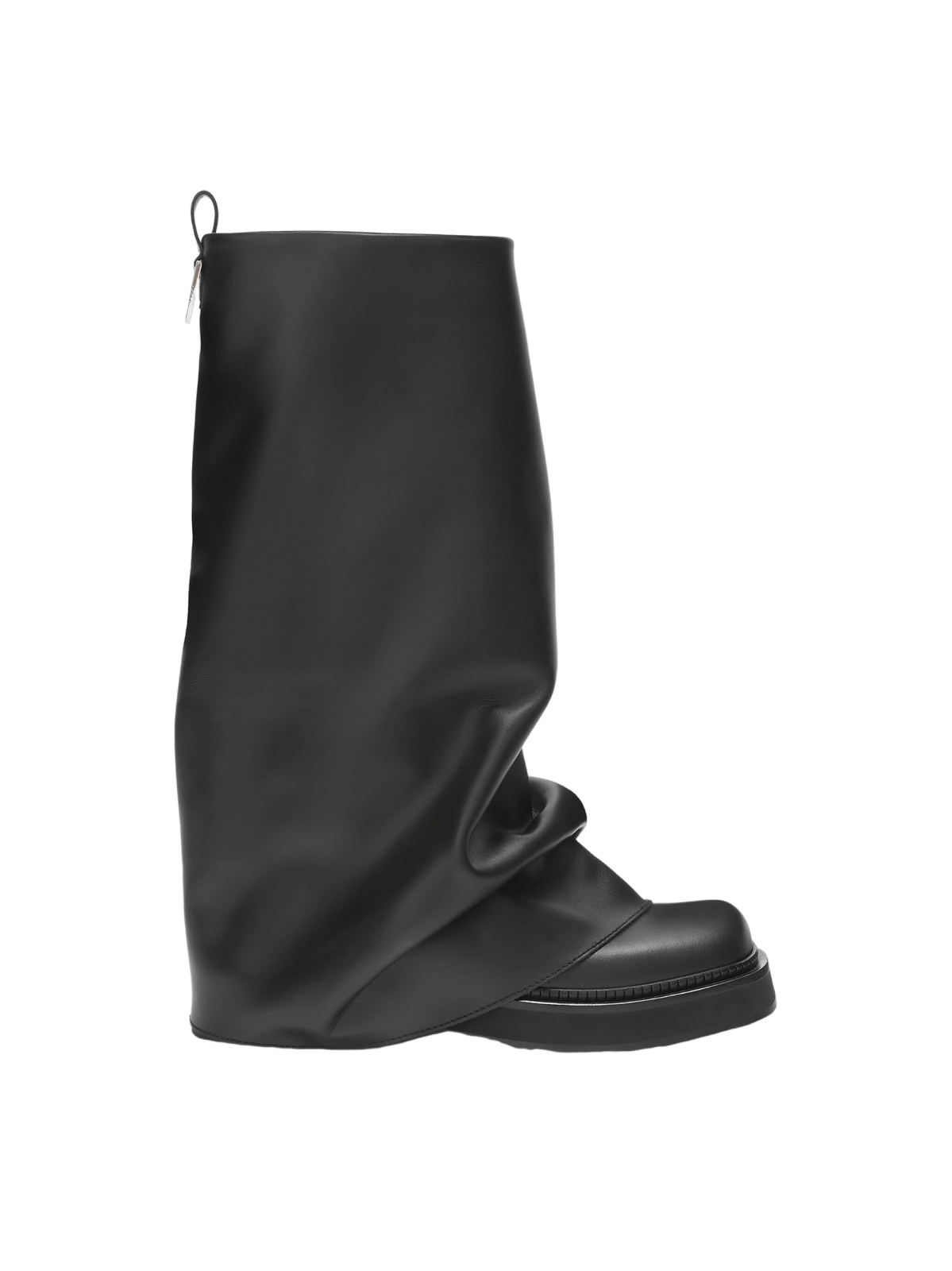 ATTICO Robin Black Leather Combat Boots New Authentic