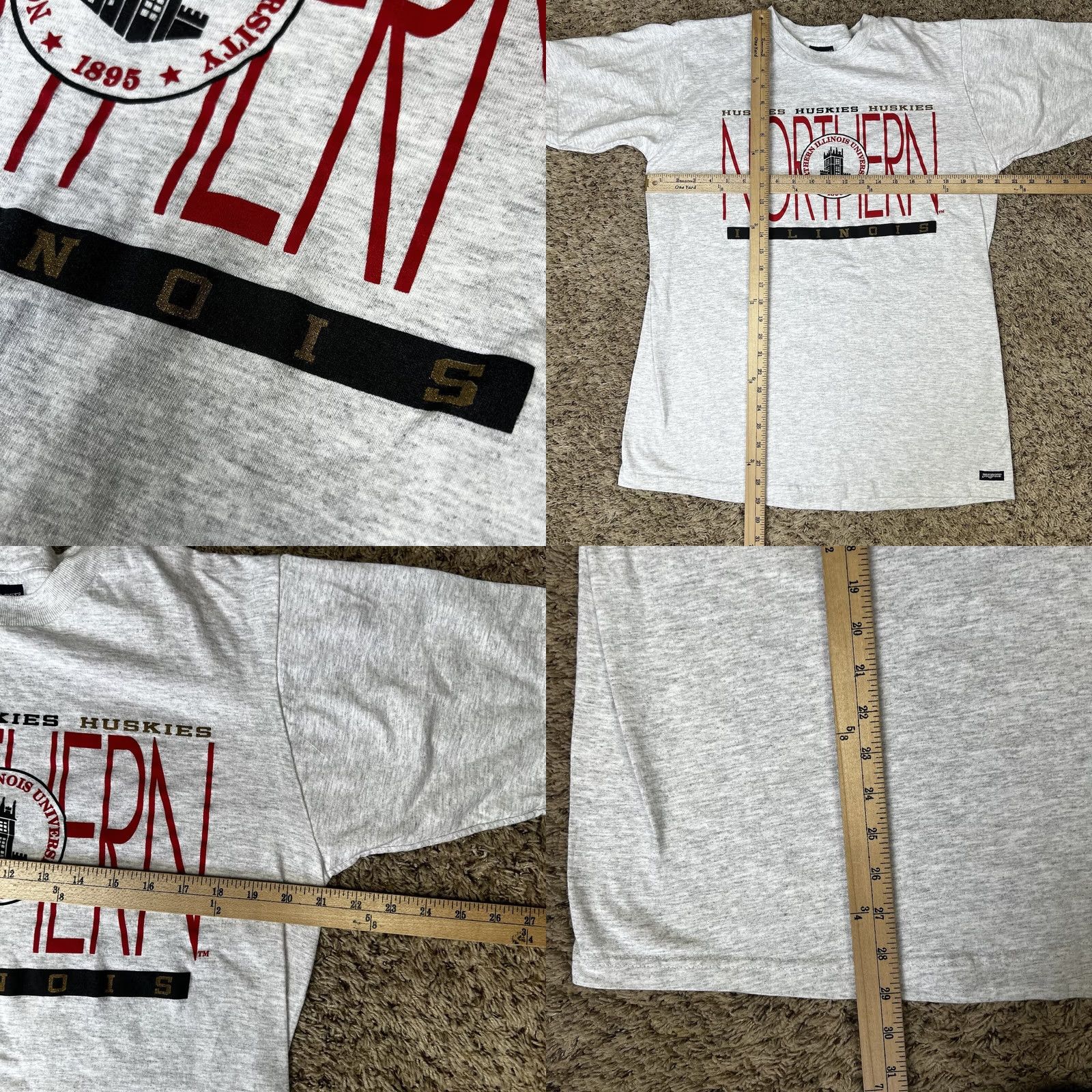 Jansport VINTAGE Huskies JanSport T-Shirt L Large USA 90s NIU SIU Crew Neck Gray Cotton Shirt Mens Logo Graphic Print Heathered University Sports"} Size US L / EU 52-54 / 3 - 8 Thumbnail