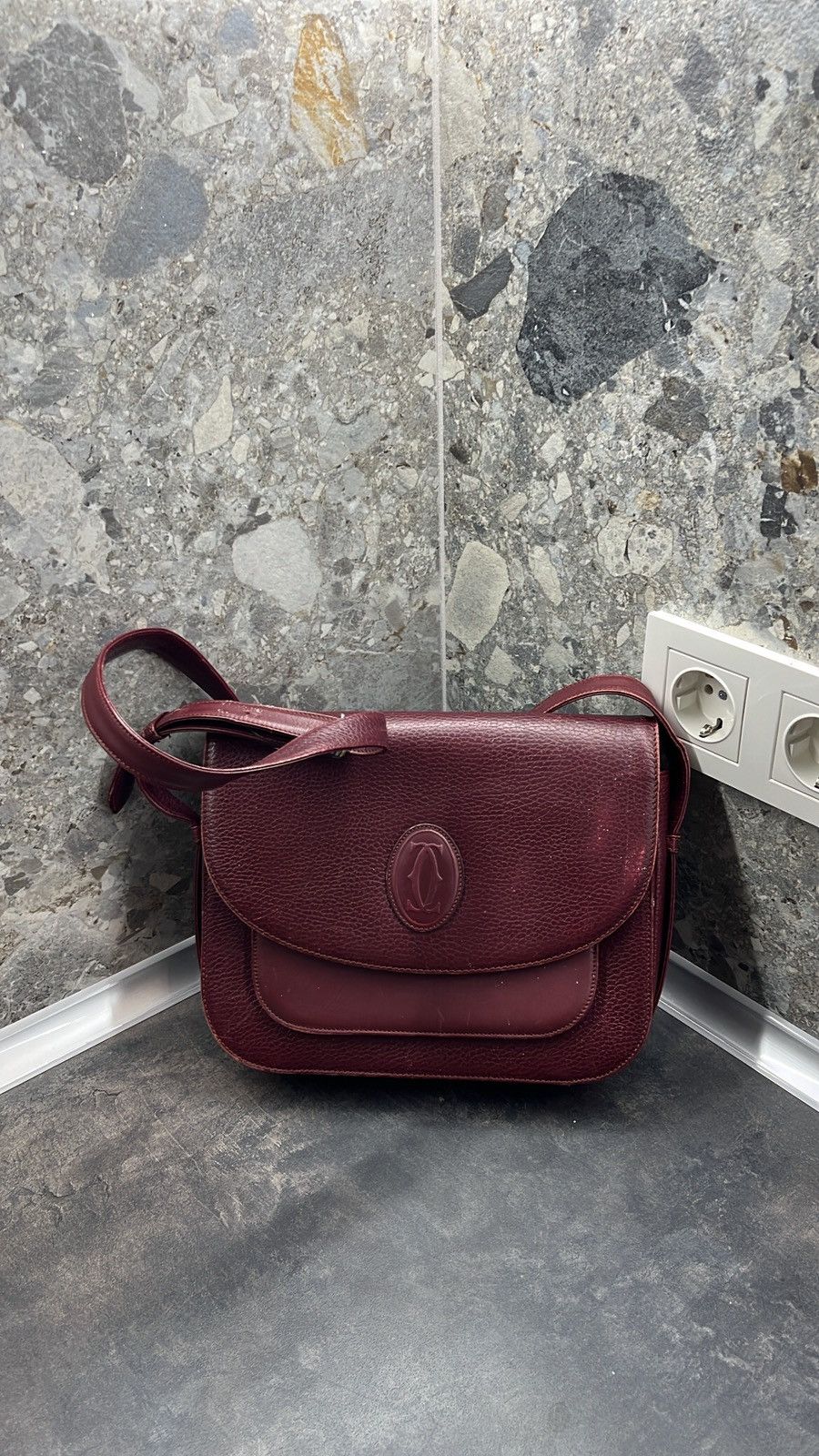 Cartier × Vintage Cartier burgundy Must de Cartier shoulder Size ONE SIZE - 2 Thumbnail