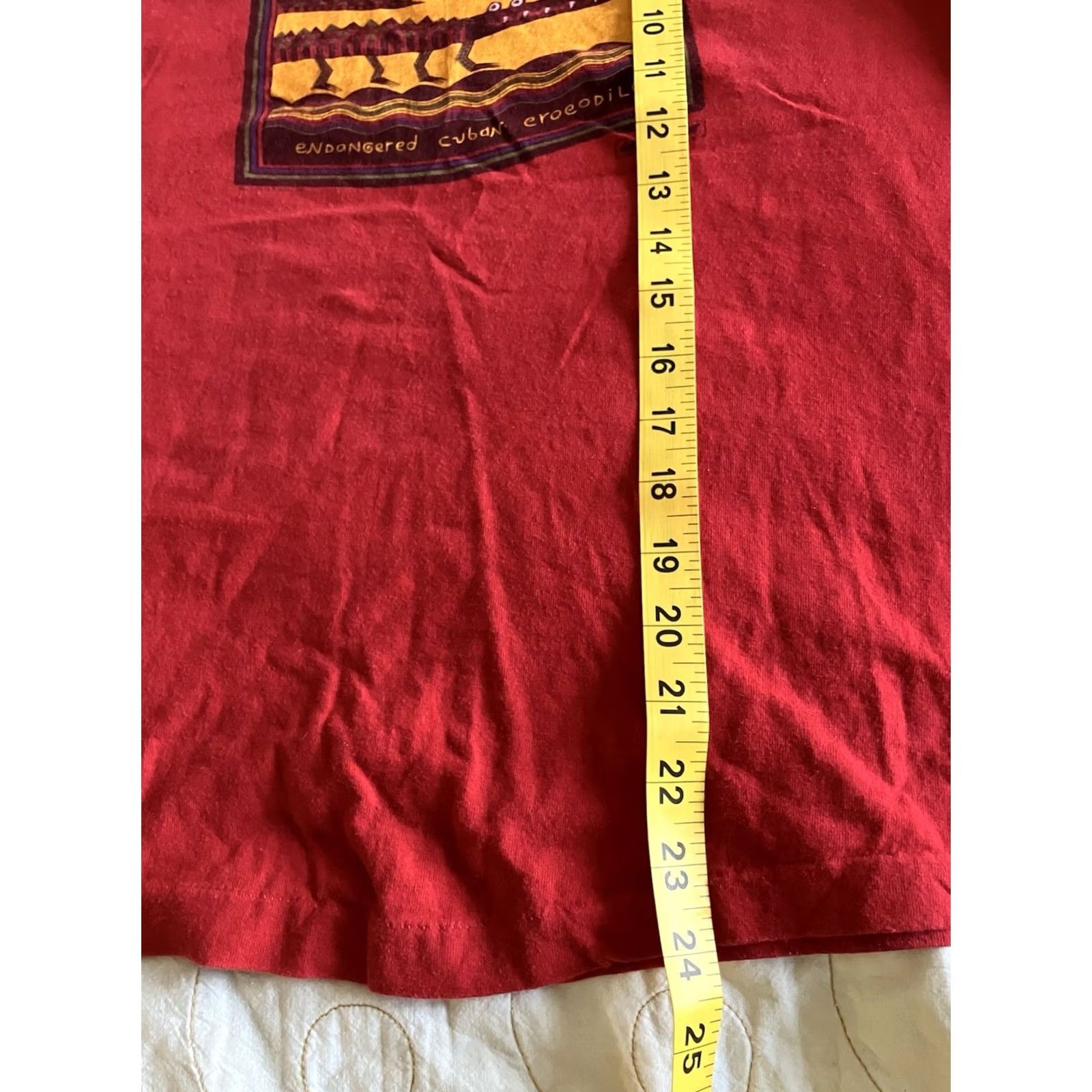 Anvil VINTAGE Greenpeace Shirt Mens XL Red Cuban Crocodile Tank Top 80s USA Size US M / EU 48-50 / 2 - 5 Thumbnail
