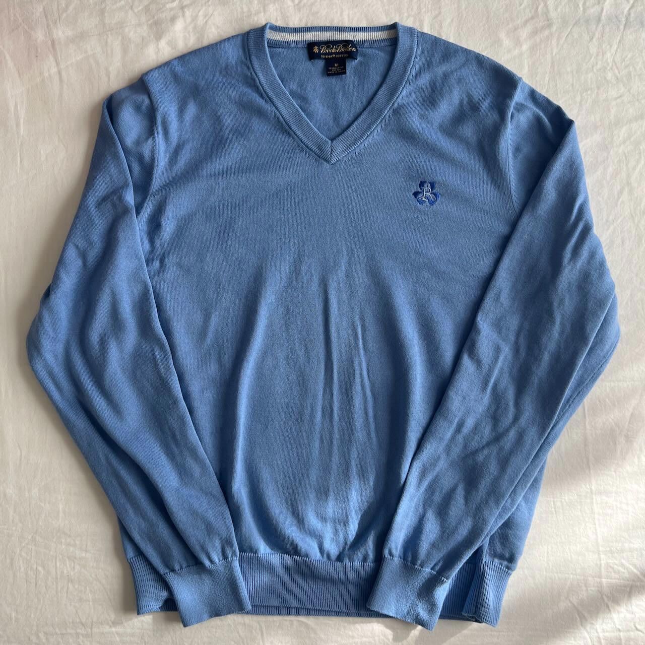 Brooks Brothers NWOT Brooks Brothers 100% Supima Cotton Pullover Light Blue Size US M / EU 48-50 / 2 - 1 Thumbnail