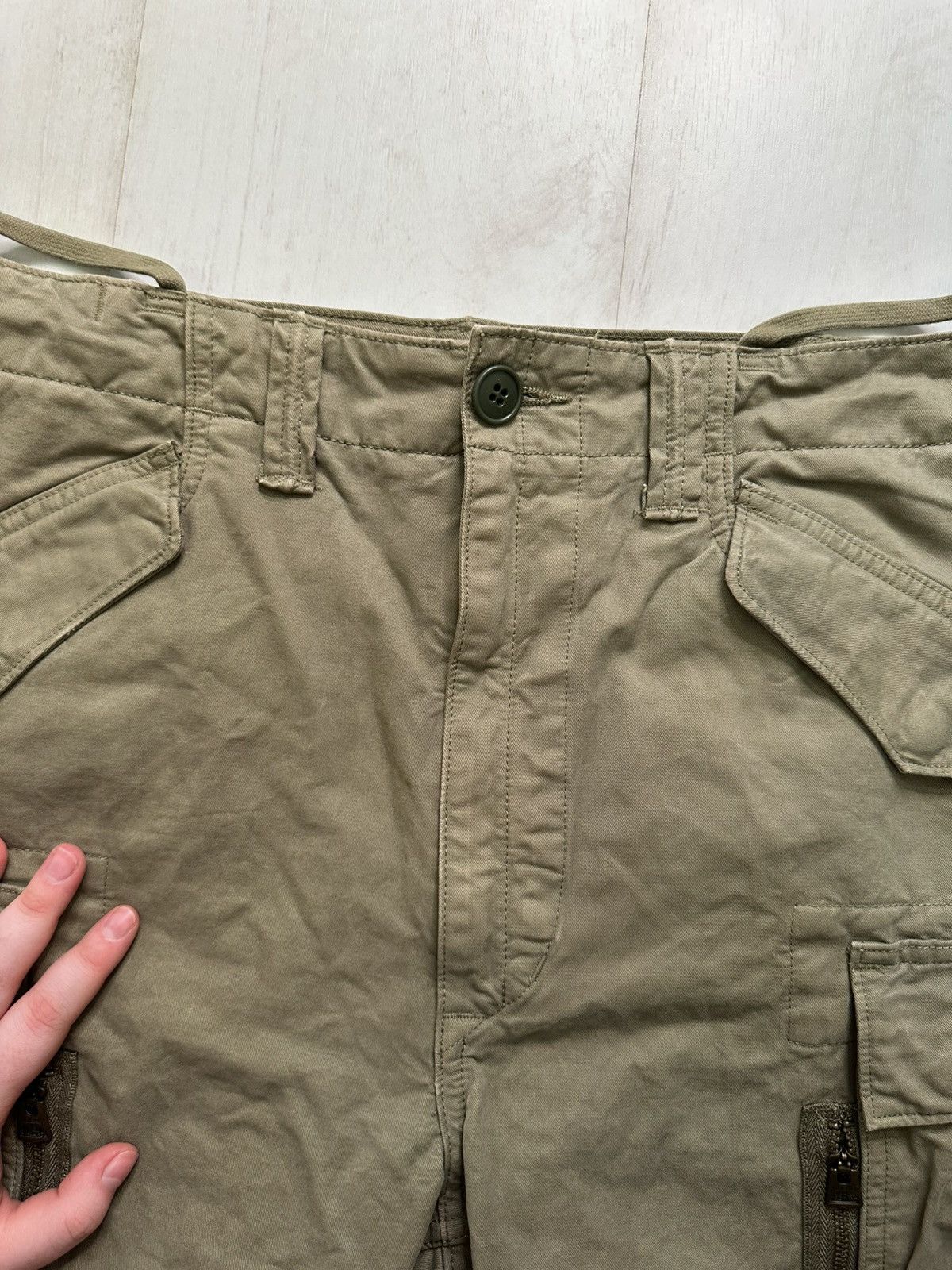 Polo Ralph Lauren × Vintage Polo Ralph Lauren military cargo khaki pants Size US 36 / EU 52 - 4 Thumbnail