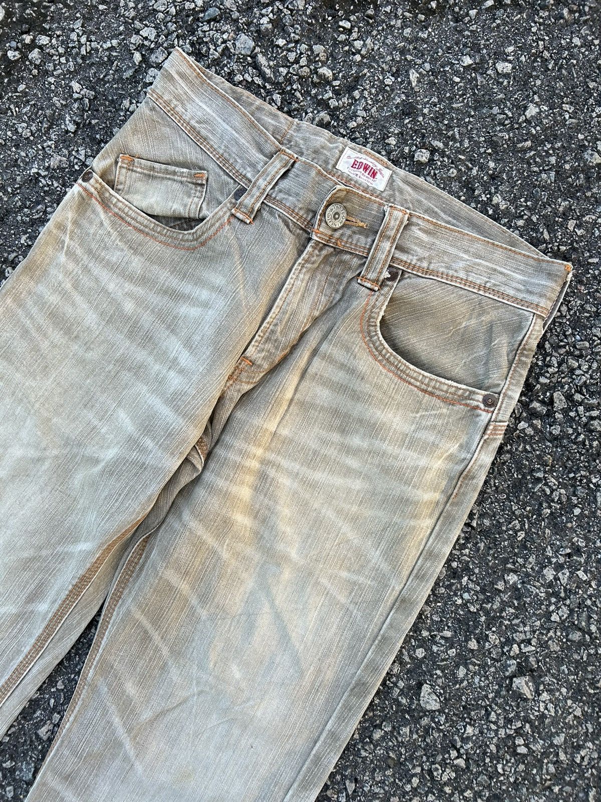 If Six Was Nine × KMRii × Le Grande Bleu (L.G.B.) Flare Edwin Exclusive Vintage Bucke Back Denim Jeans Size US 32 / EU 48 - 14 Thumbnail