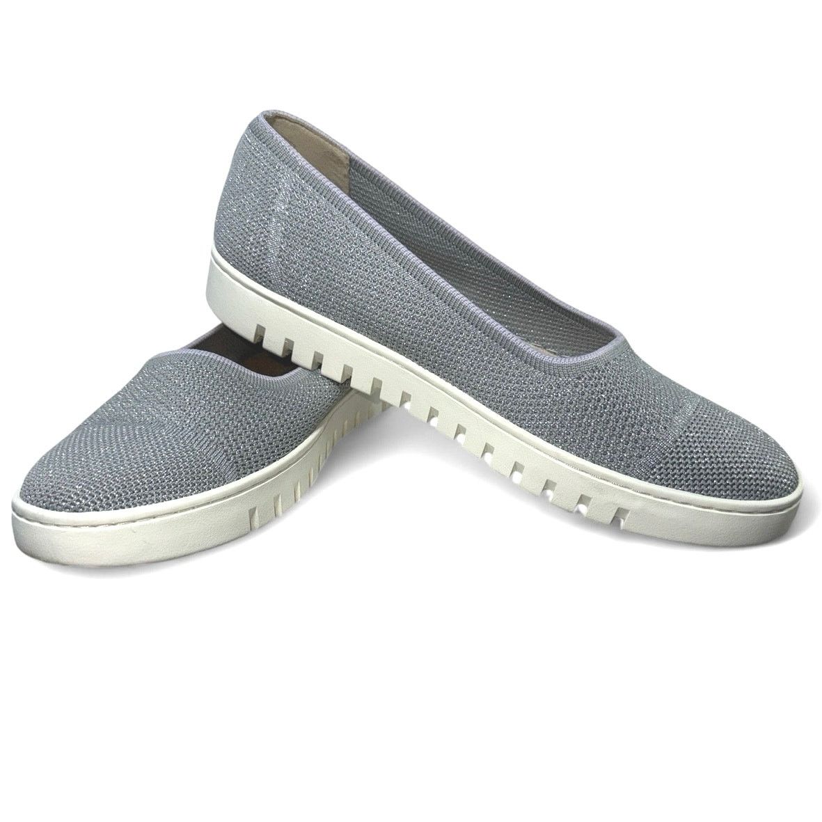 Vionic Vionic Uptown Skimmer Knit Flat Gray Loafer Women sz 12 Size US 12 / IT 42 - 1 Thumbnail