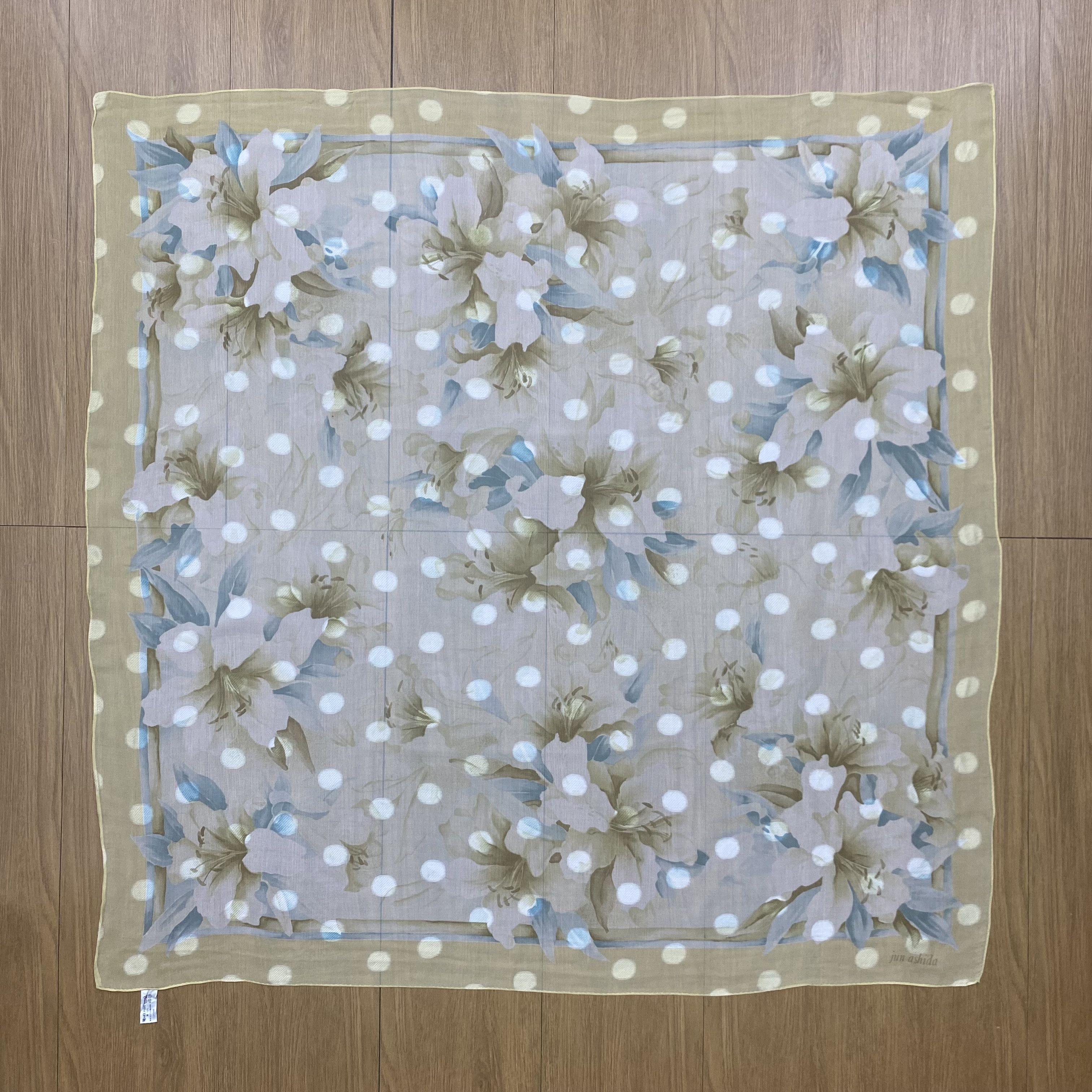 Designer × Japanese Brand × Vintage Vintage 90s Jun ashida Silk Scarf SSC213 Size ONE SIZE - 2 Thumbnail