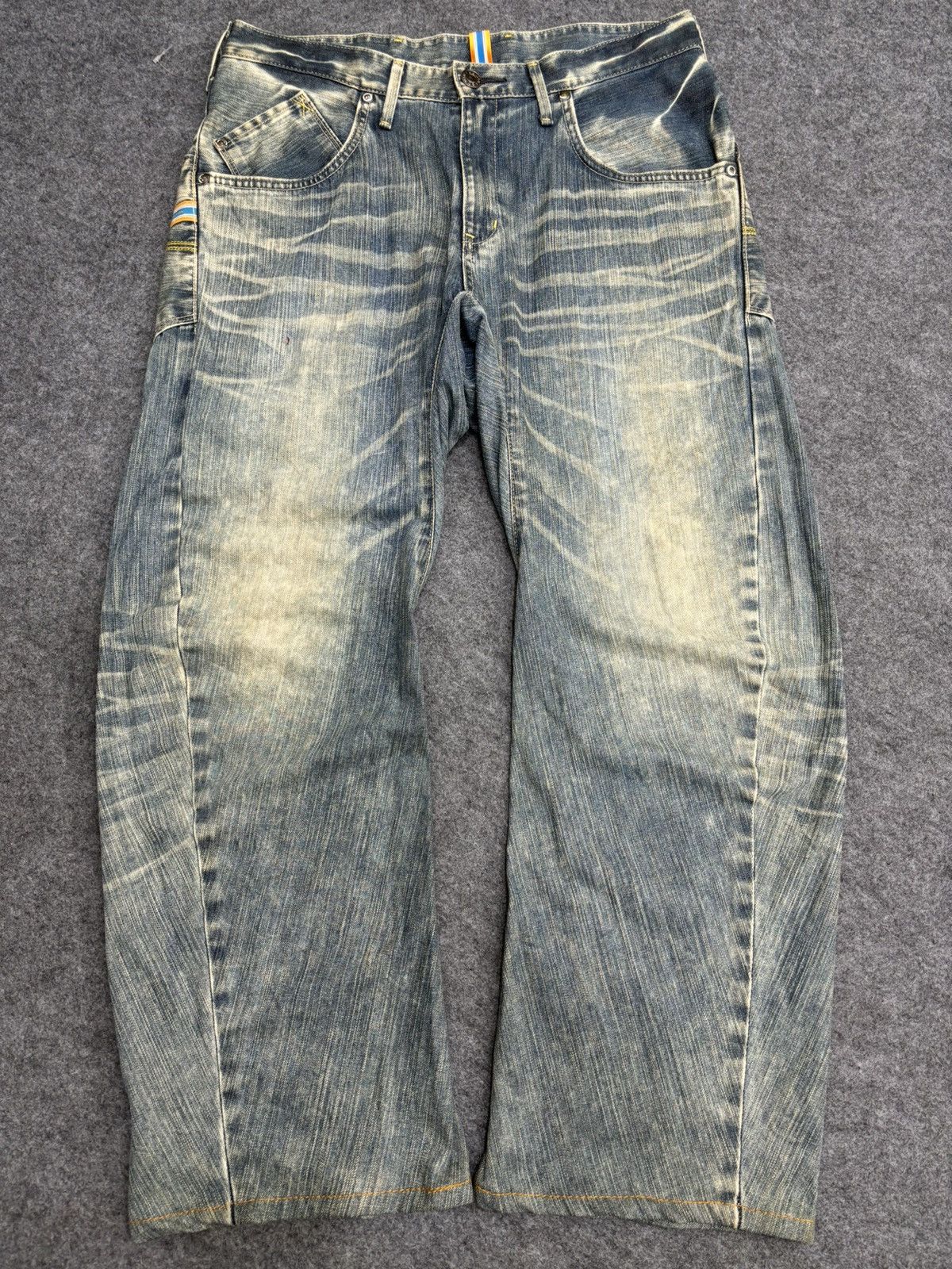 Edwin 💥EFunction💥Edwin Wide Curve Aging Style Denim F577 Size US 33 - 20 Thumbnail