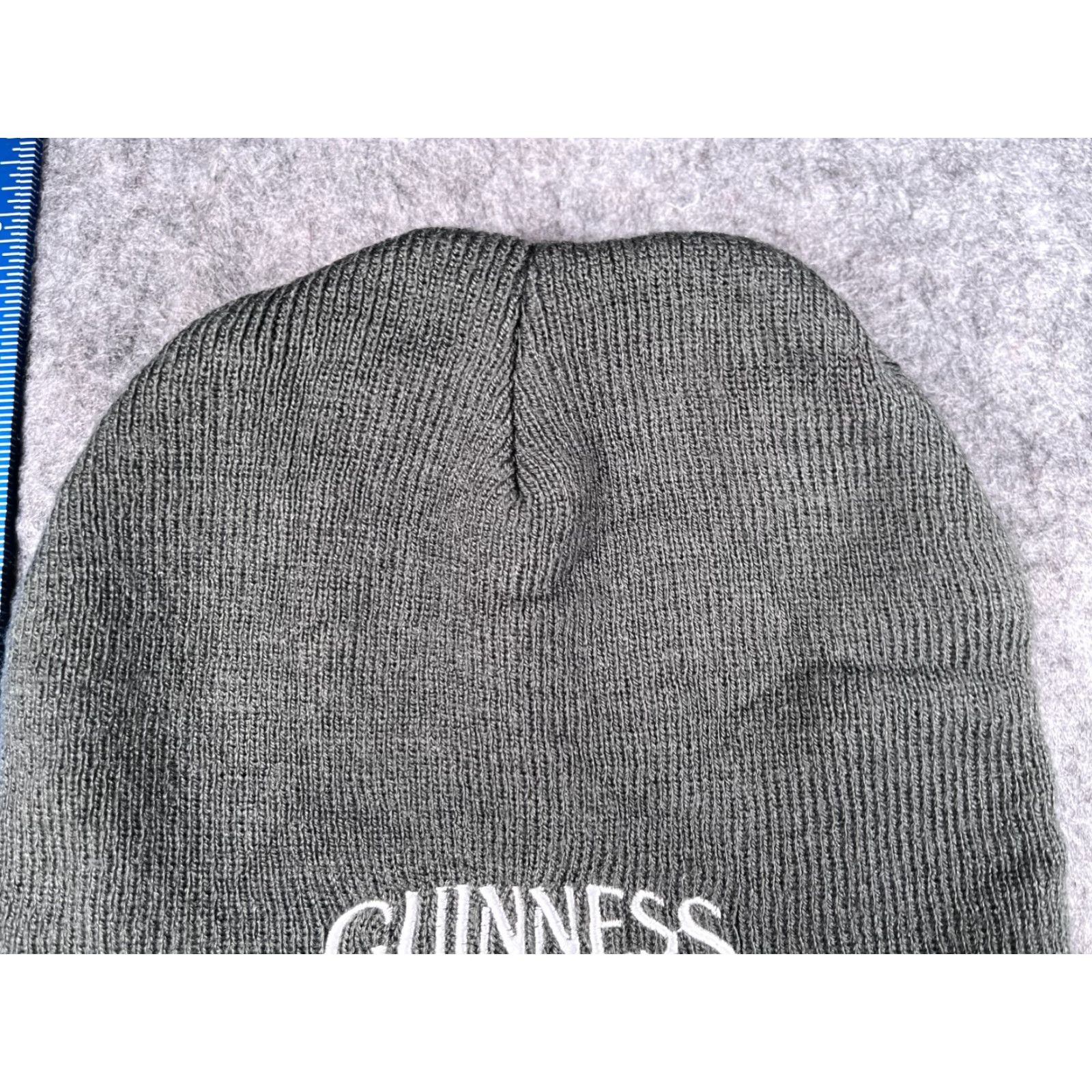 Vintage Guinness Beanie Hat Adult One Size Gray Black Knit Acrylic Beer Ireland Vintage No Size ONE SIZE - 3 Thumbnail