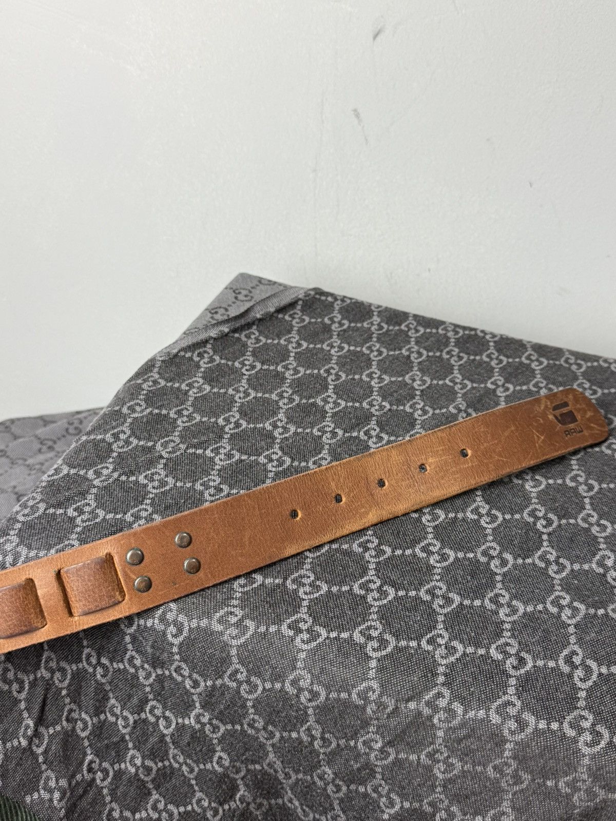G-Star G Star Vintage Leather Belt Western Cowboy Texas Sendra Size ONE SIZE - 4 Thumbnail