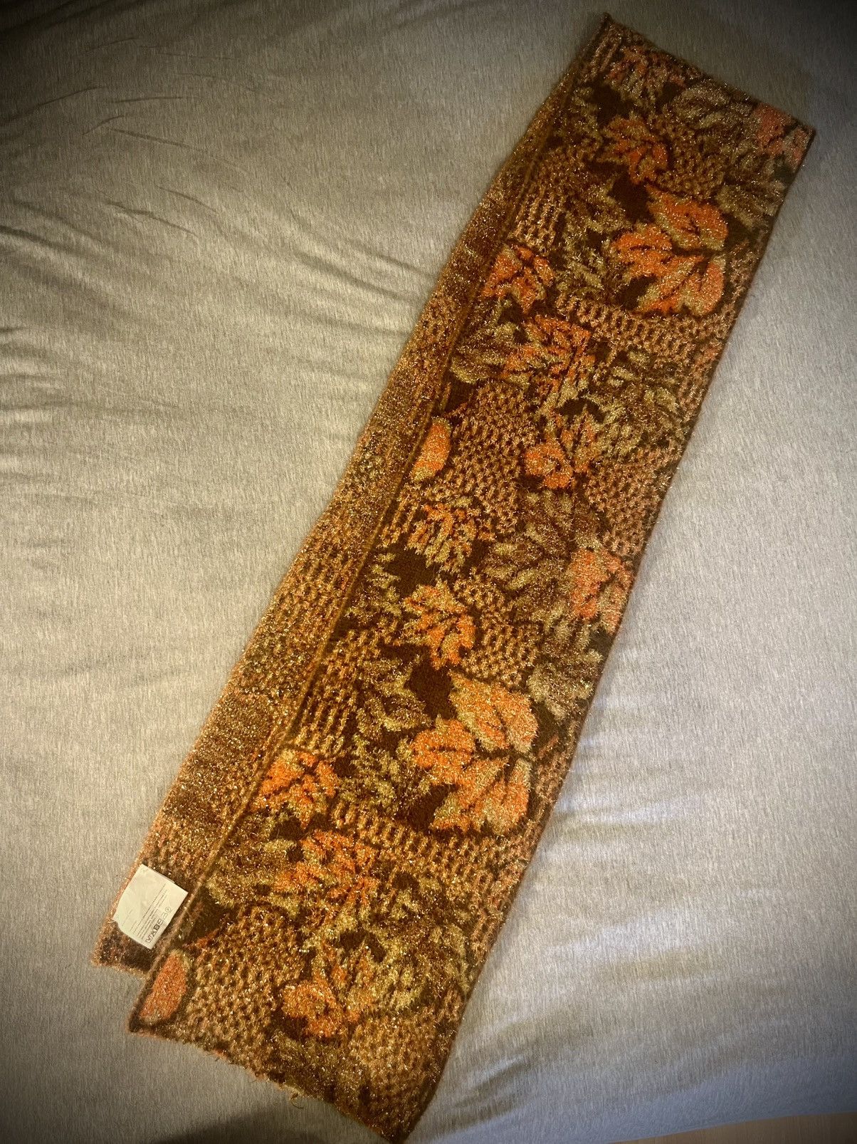 ERL ERL Floral Intarsia Knitted Scarf Size ONE SIZE - 1 Thumbnail
