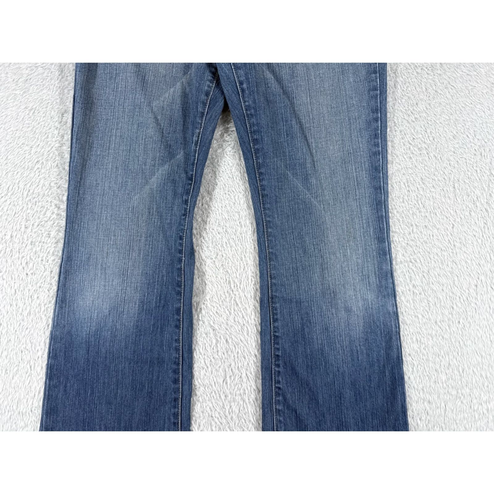 Mavi Mavi Jeans Women 28 Blue Denim Bootcut Distressed 5-Pocket Regular Rise Low Rise Cotton Jeans - 27x33 Size 28" / US 6 / IT 42 - 3 Thumbnail