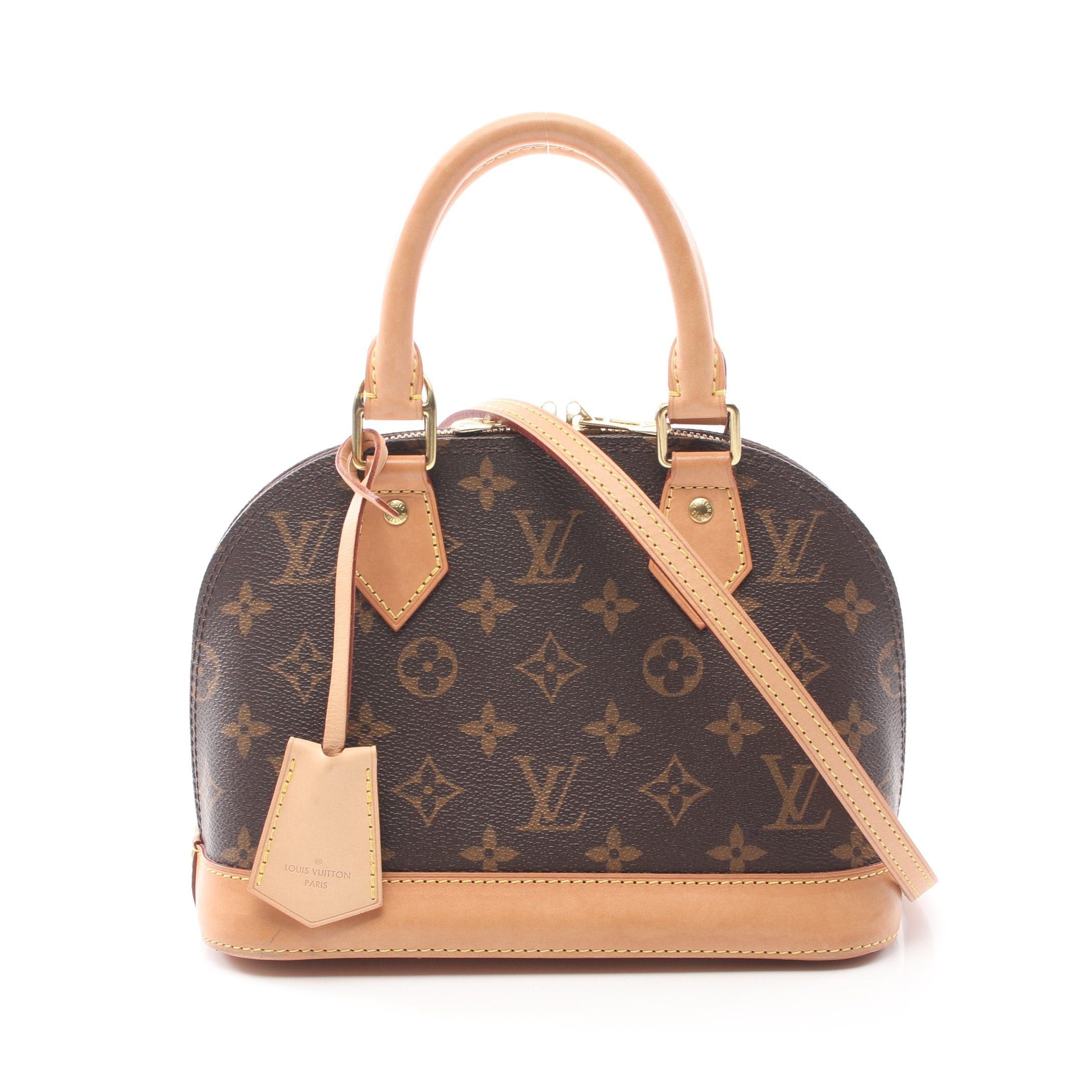 Louis Vuitton Louis Vuitton Alma Bb Monogram Handbag Leather Brown Size ONE SIZE - 1 Thumbnail