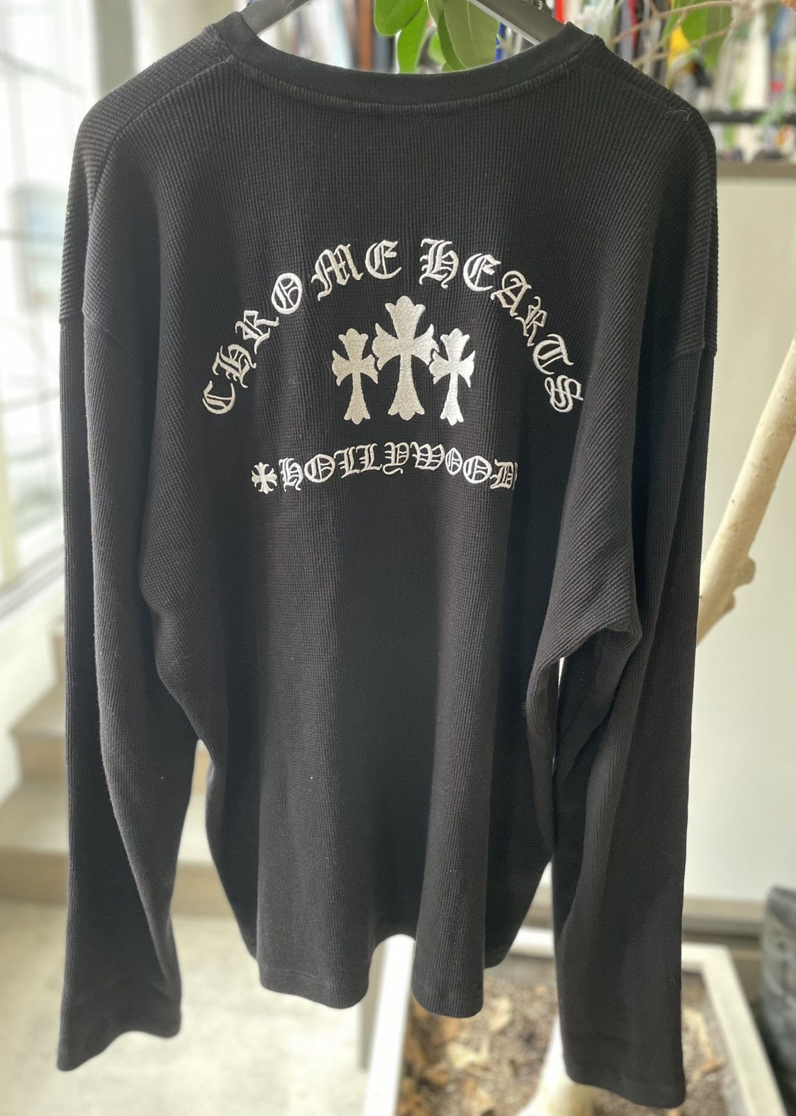 Chrome Hearts Chrome Hearts Cemetery Thermal Long Sleeve Henley Black Size US XXL / EU 58 / 5 - 3 Thumbnail