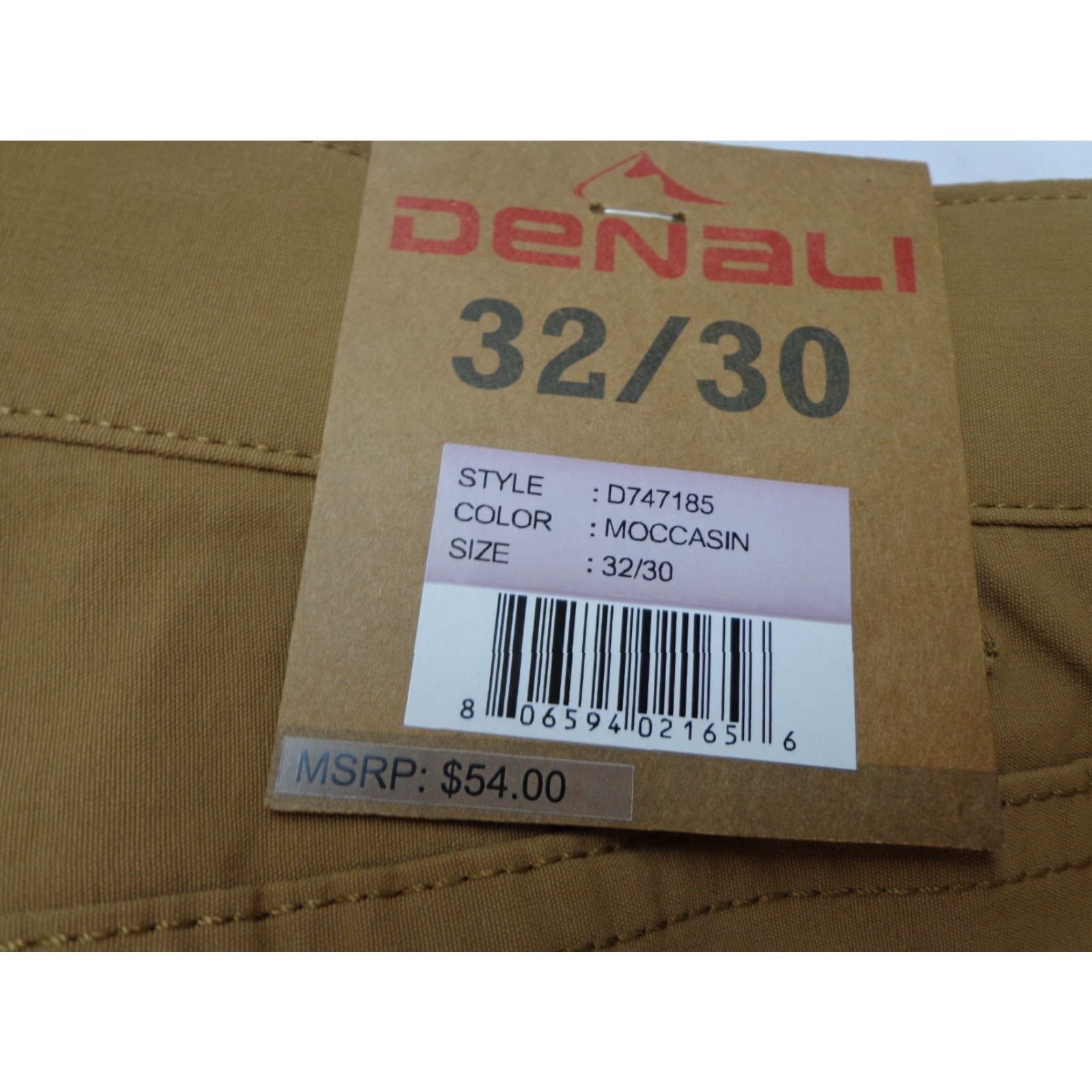 Vintage Denali Technical Stretch Pants Men 32x30 Brown NWT Nylon Spandex 94/6 Straight Inseam 30 Comfort Stretch Denali MSRP 54$ Size US 32 / EU 48 - 3 Thumbnail