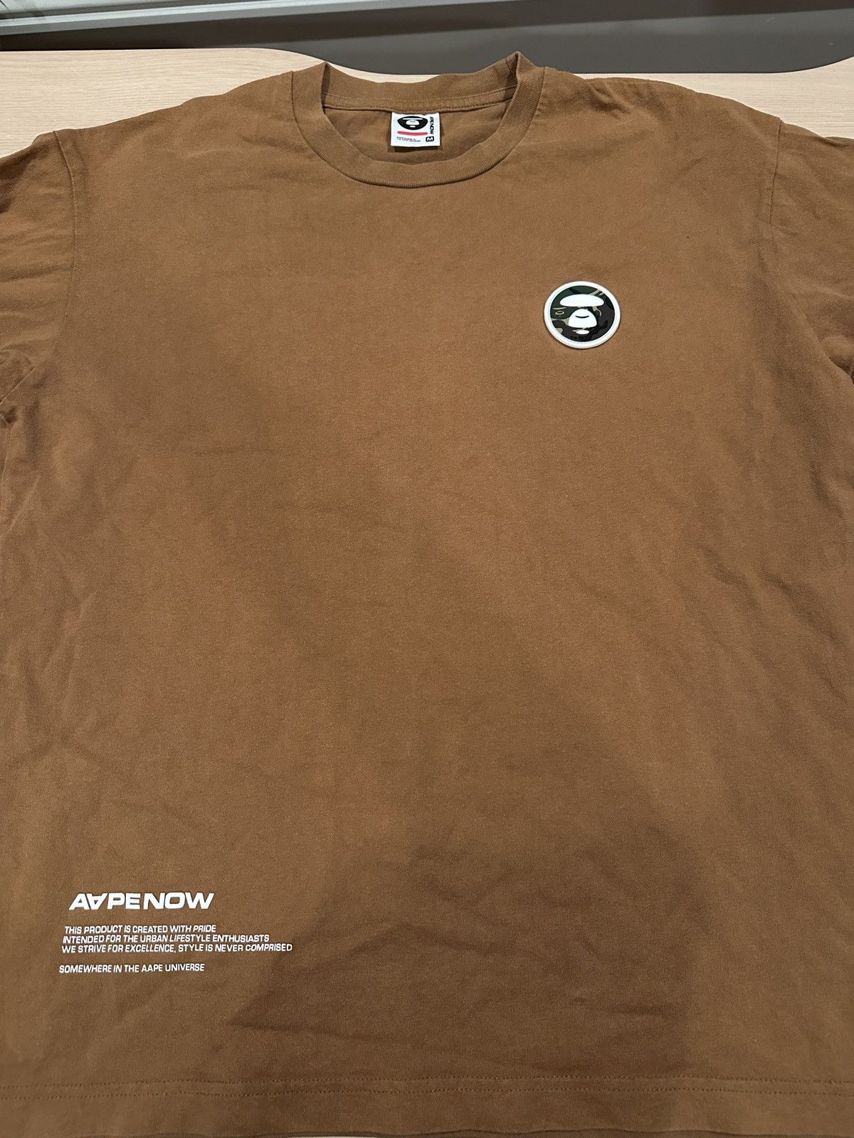 Aape Aape by A Bathing Ape T-Shirt Light Brown M Size US M / EU 48-50 / 2 - 1 Thumbnail