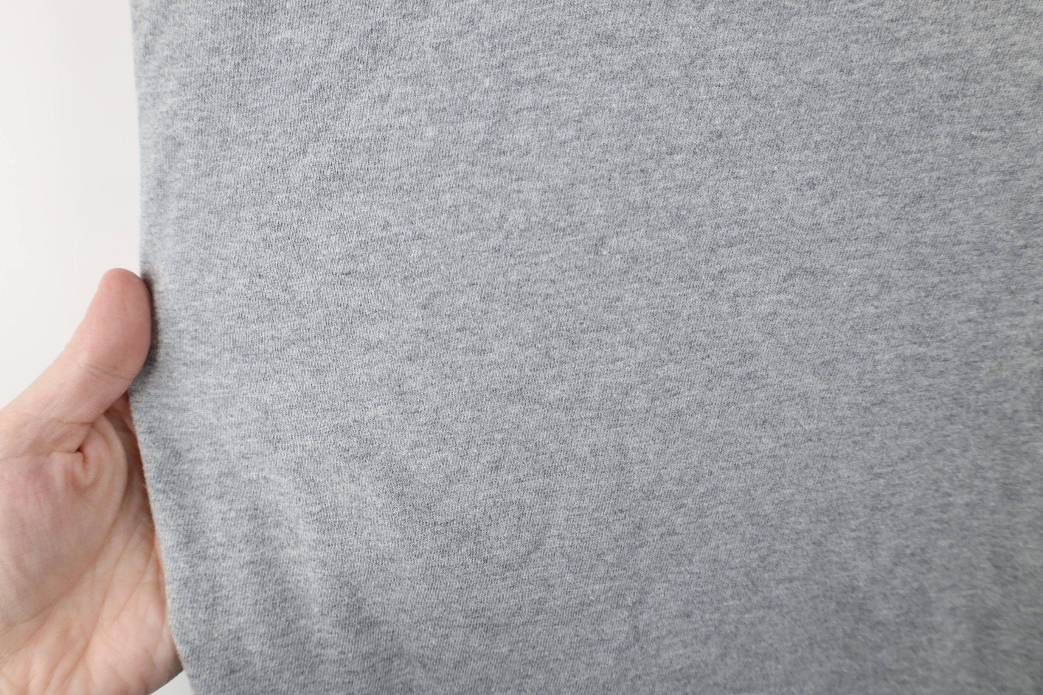 Vintage Vintage 90s Streetwear Heavyweight T-Shirt Gray Cotton Size US XL / EU 56 / 4 - 4 Thumbnail