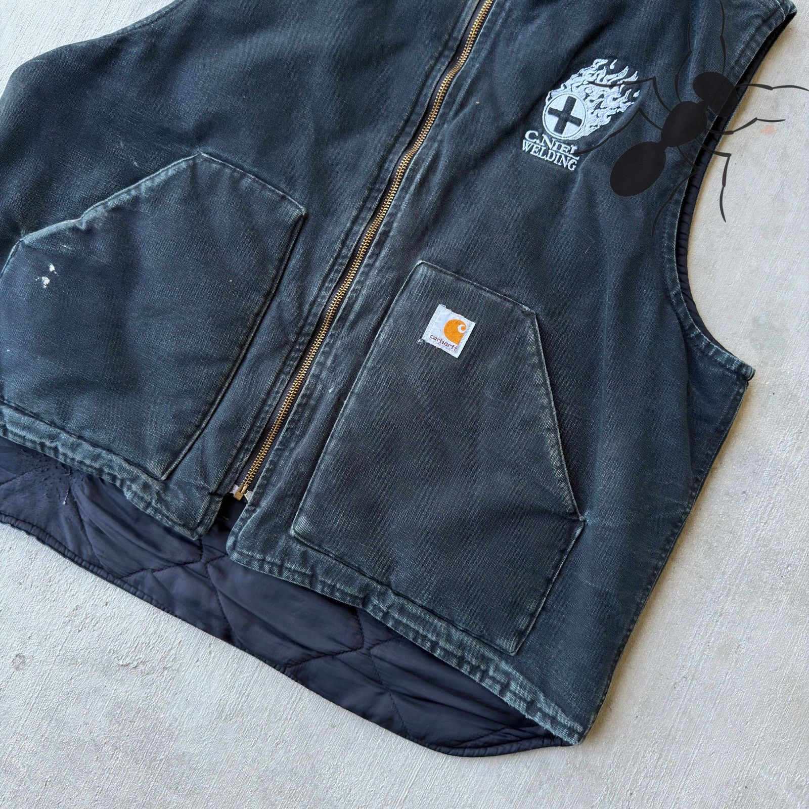 Carhartt × Vintage Carhartt V01 black work wear vest Size US XL / EU 56 / 4 - 2 Thumbnail