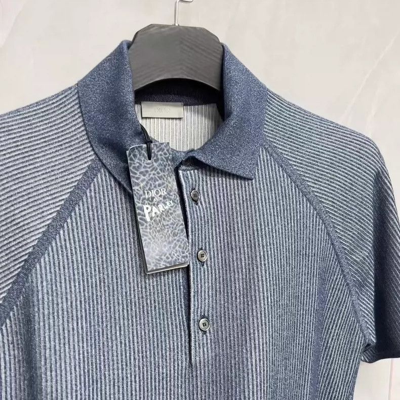 Dior Dior Ribbed Logo Short Sleeve Knit Top-2505 Size US S / EU 44-46 / 1 - 2 Thumbnail