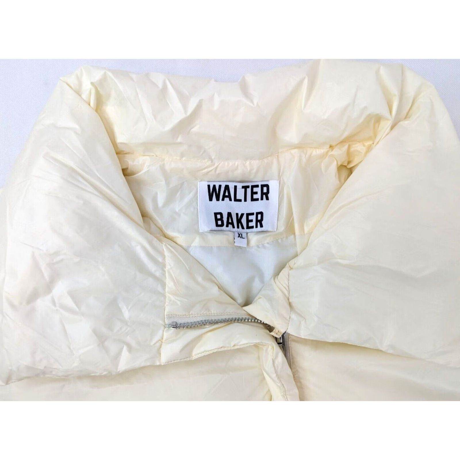 Vintage Walter Baker Genesis Cropped Puffer Jacket Women XL Bubble Full Zip Winter Size XL / US 12-14 / IT 48-50 - 3 Thumbnail