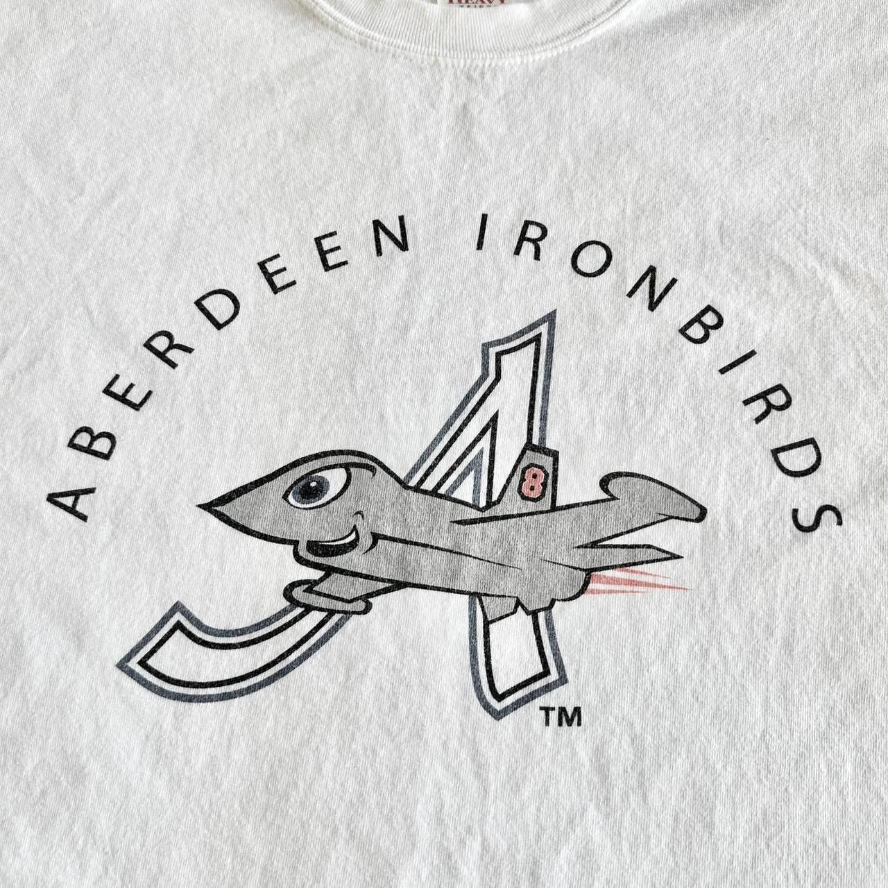Gildan Vintage Aberdeen Ironbirds Shirt Tee Mens XL White Baseball Size US XL / EU 56 / 4 - 7 Thumbnail