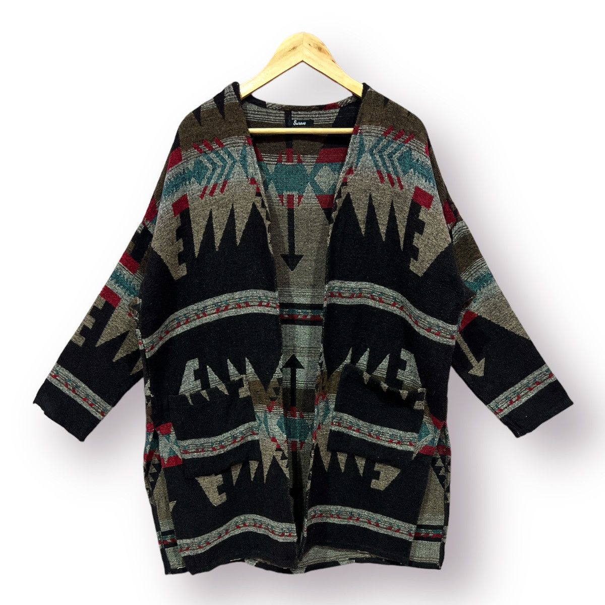 Japanese Brand × Native Sureve cloak Navajo / Chimayo / Native design buttonless Size US L / EU 52-54 / 3 - 1 Thumbnail